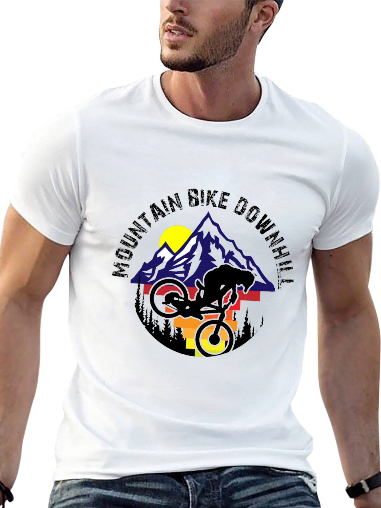 Mountain Bike Downhill Graphic Tee