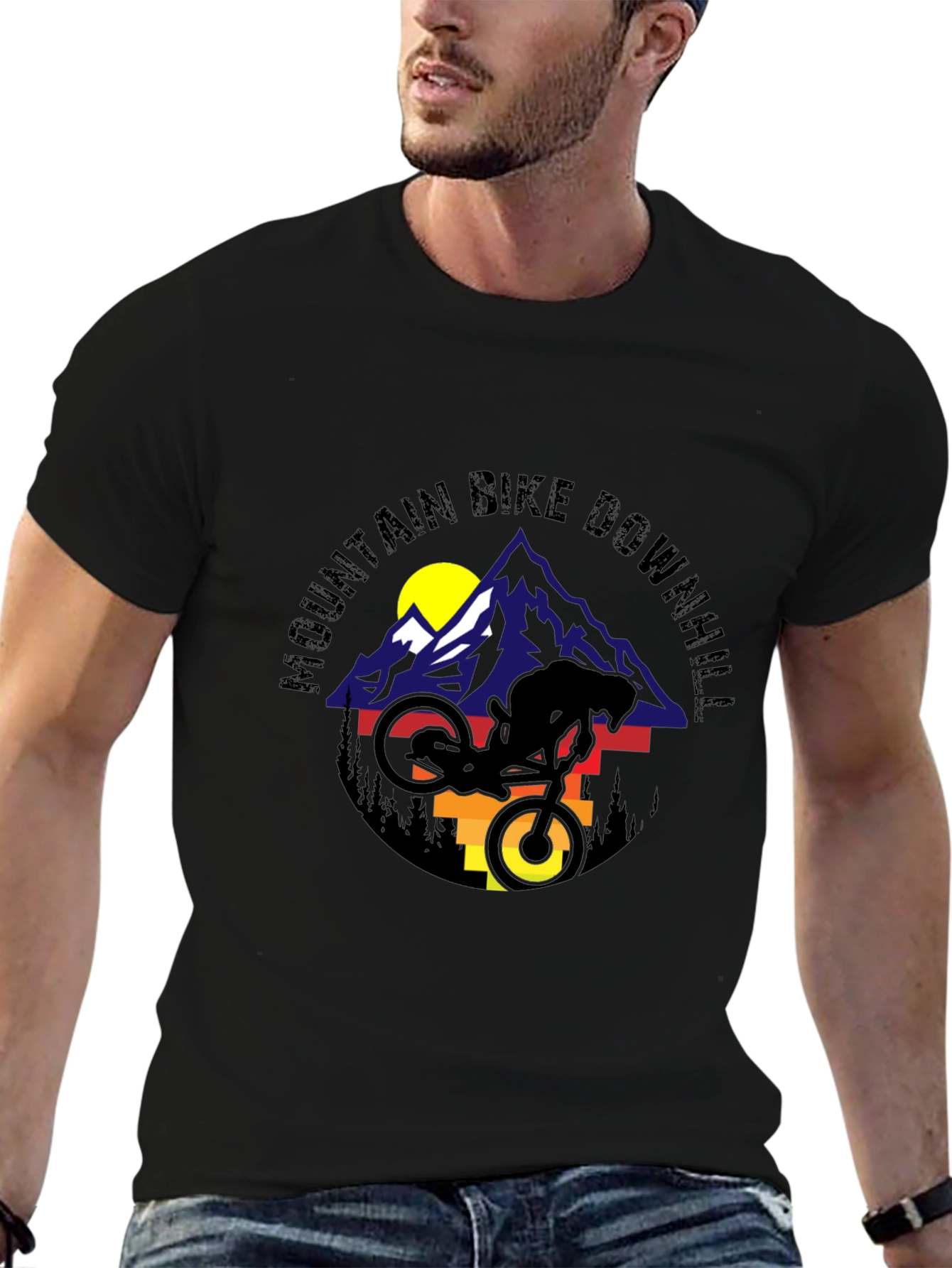 Mountain Bike Downhill Graphic Tee