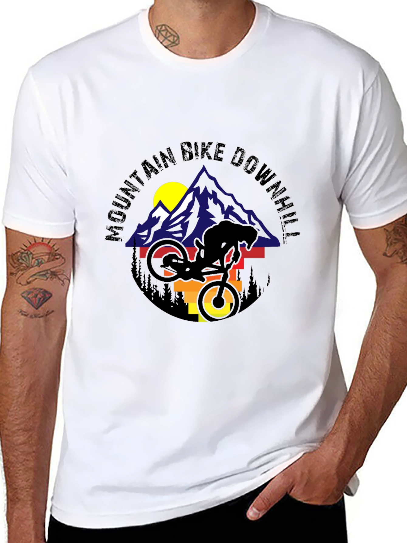 Mountain Bike Downhill Graphic Tee