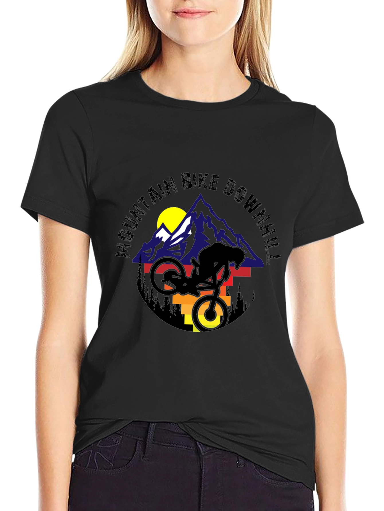 Mountain Bike Downhill Graphic Tee