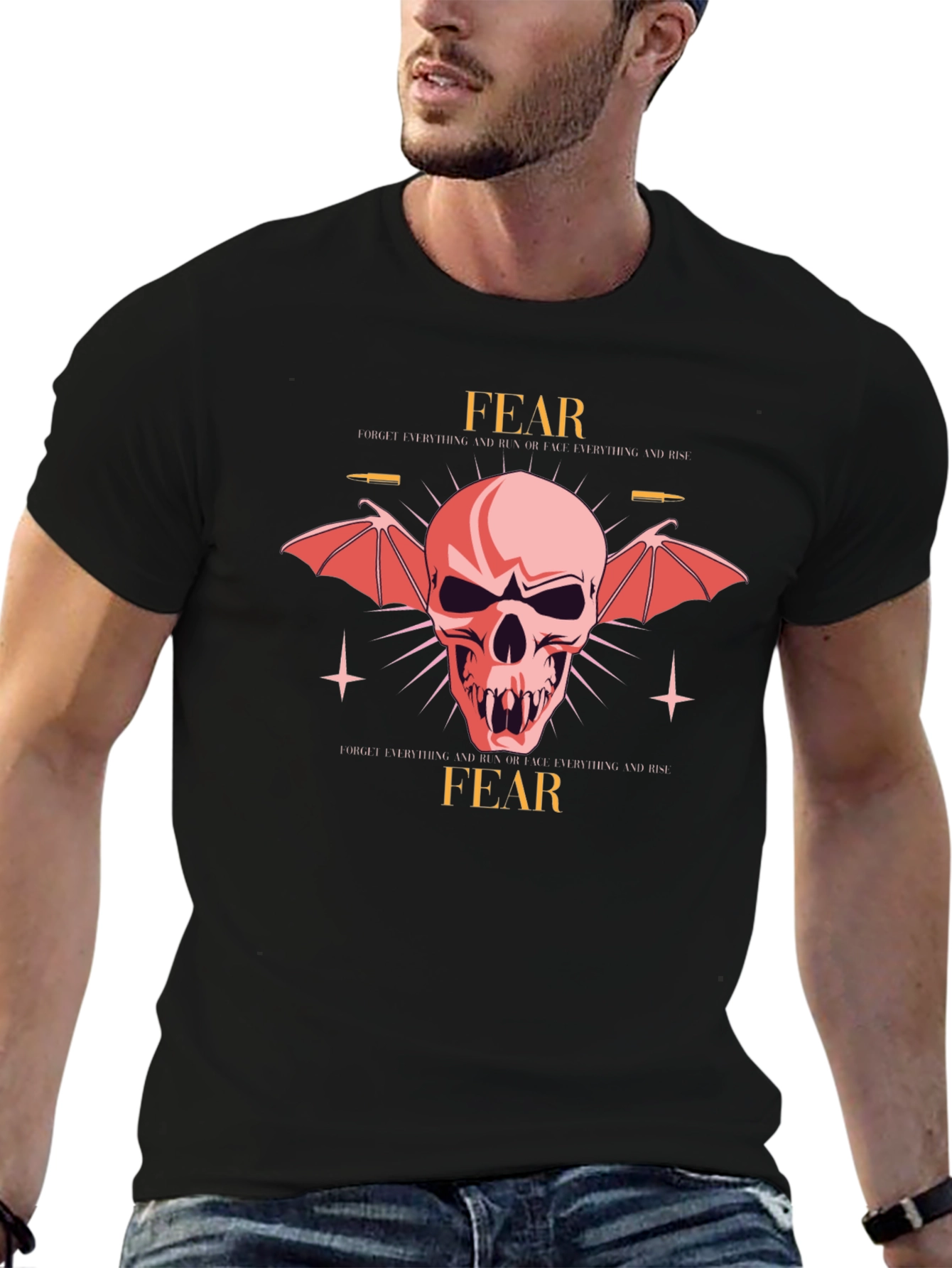 Fear Graphic Print T-Shirt