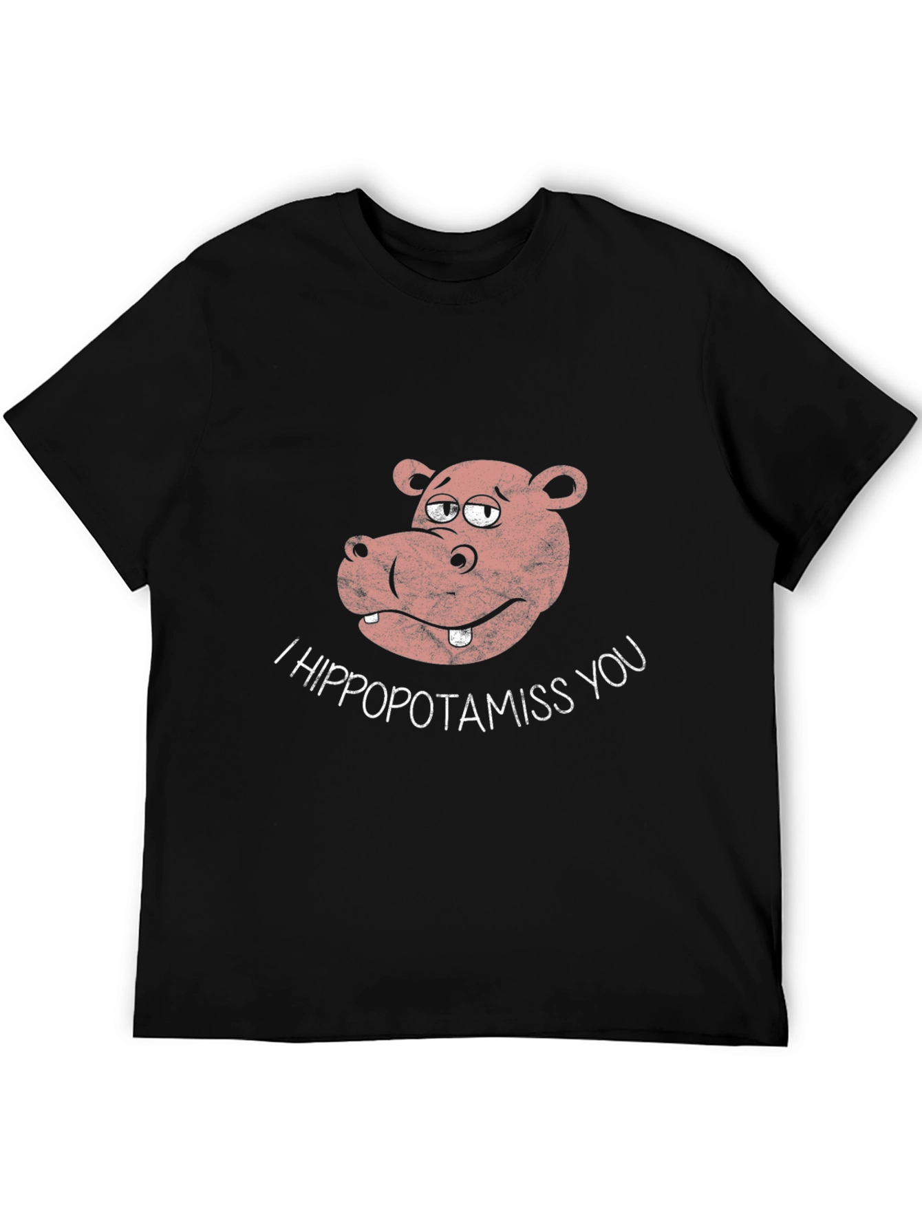 I Hippopotamiss You Black T-Shirt