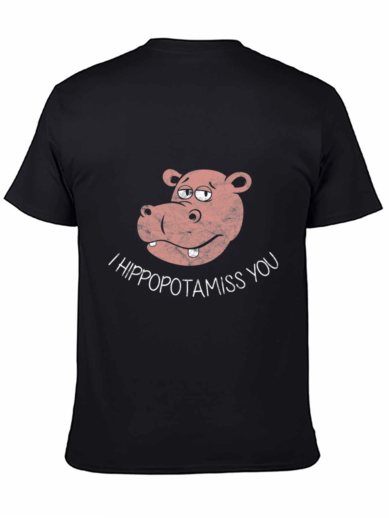 I Hippopotamiss You Black T-Shirt