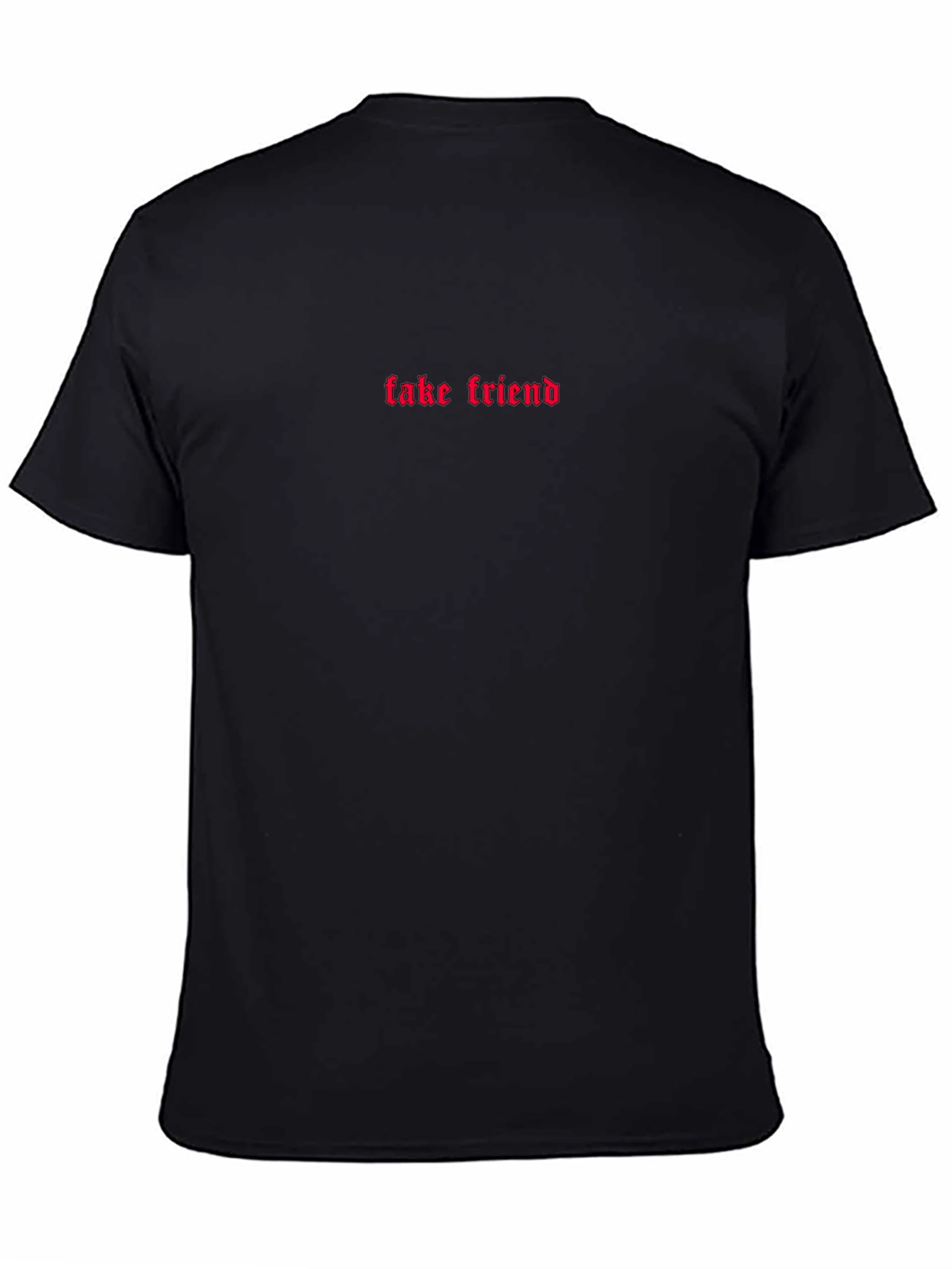 Fake Friend Graphic Tee - Trendy Black T-Shirt