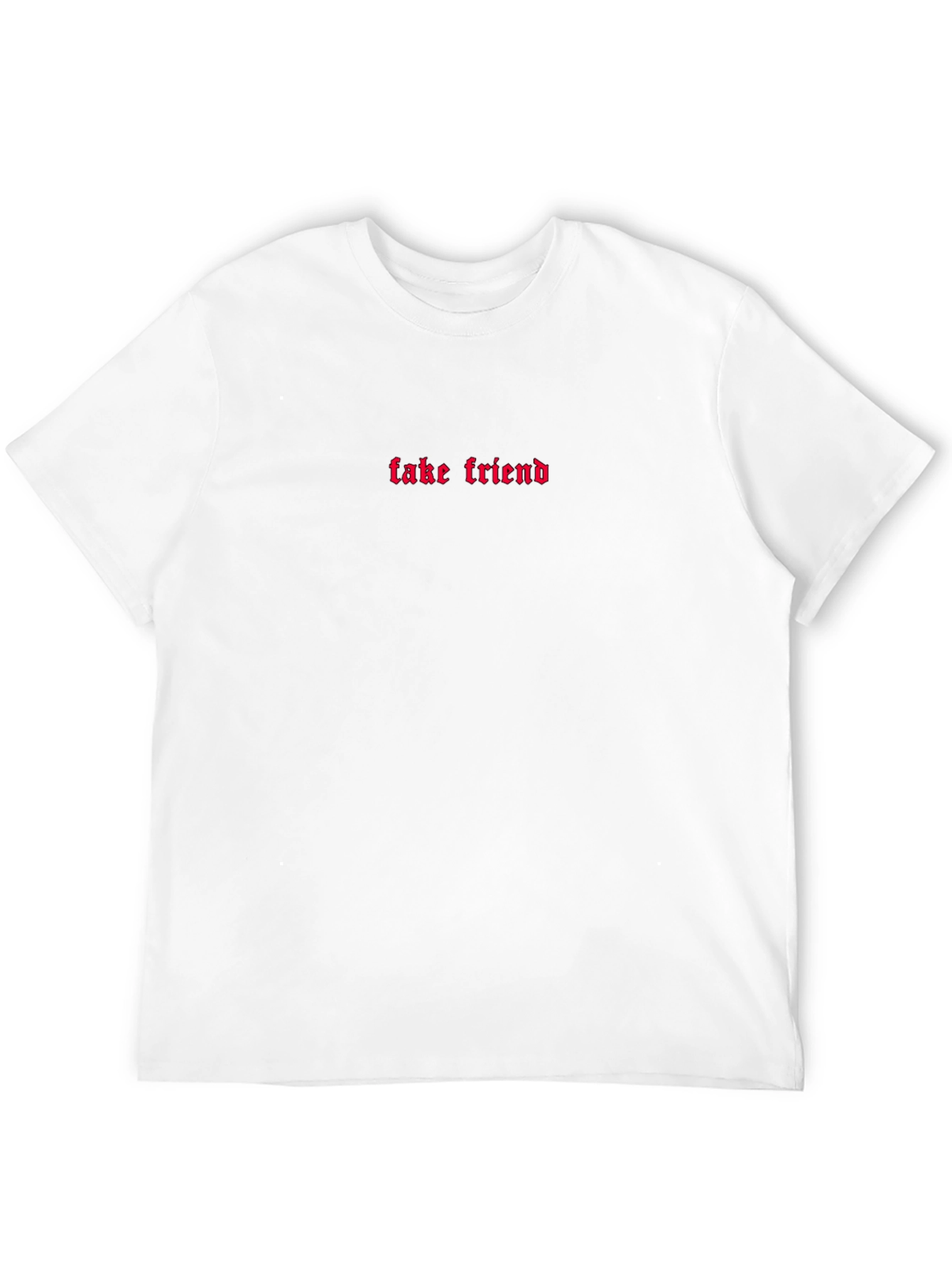 Fake Friend Graphic Tee - Trendy Black T-Shirt