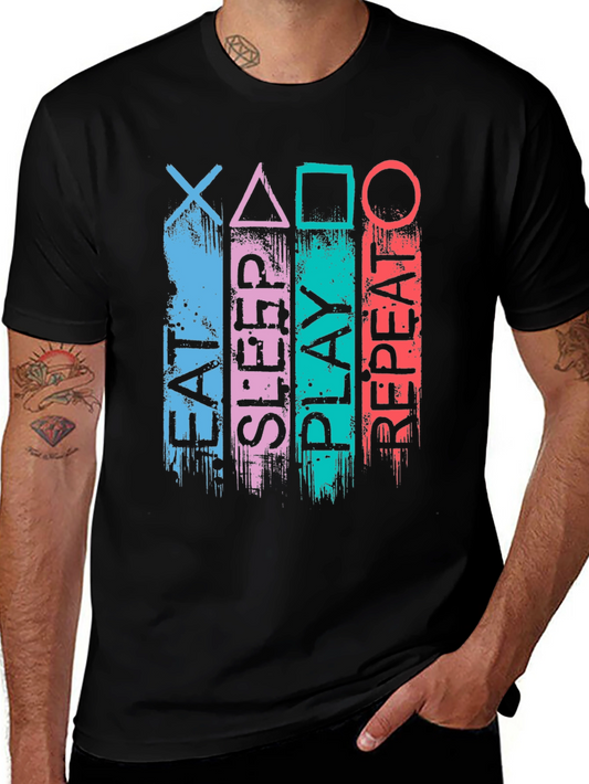 Eat Sleep Play Repeat Gamer T-Shirt