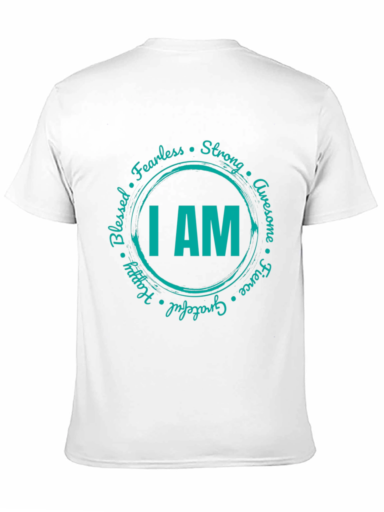 I AM Graphic Print Black T-Shirt