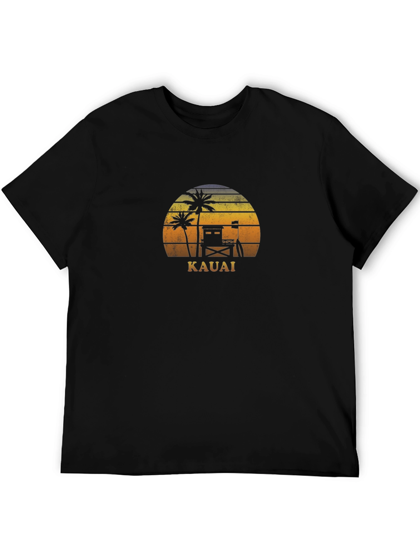 Kauai Sunset Graphic Tee - Tropical Vacation Shirt