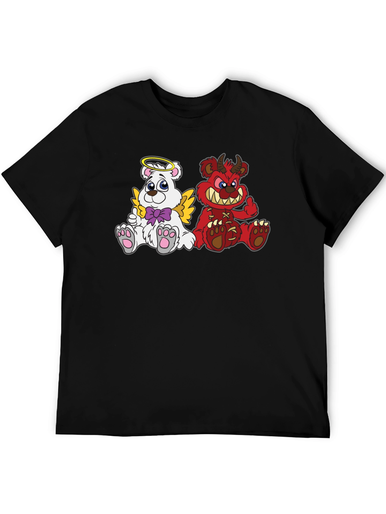 Angel & Devil Bear Graphic Tee