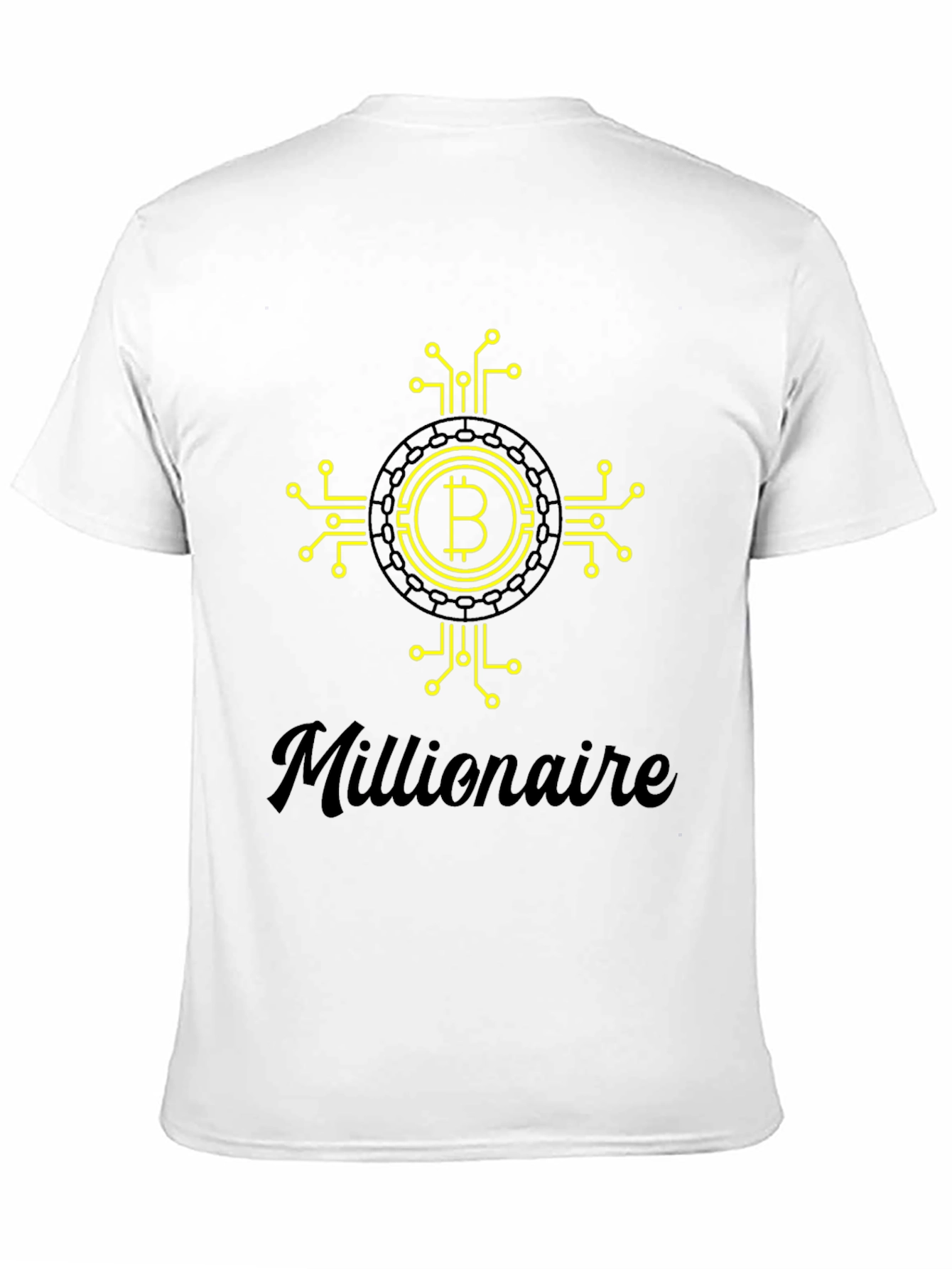 Bitcoin Millionaire Black Graphic Tee