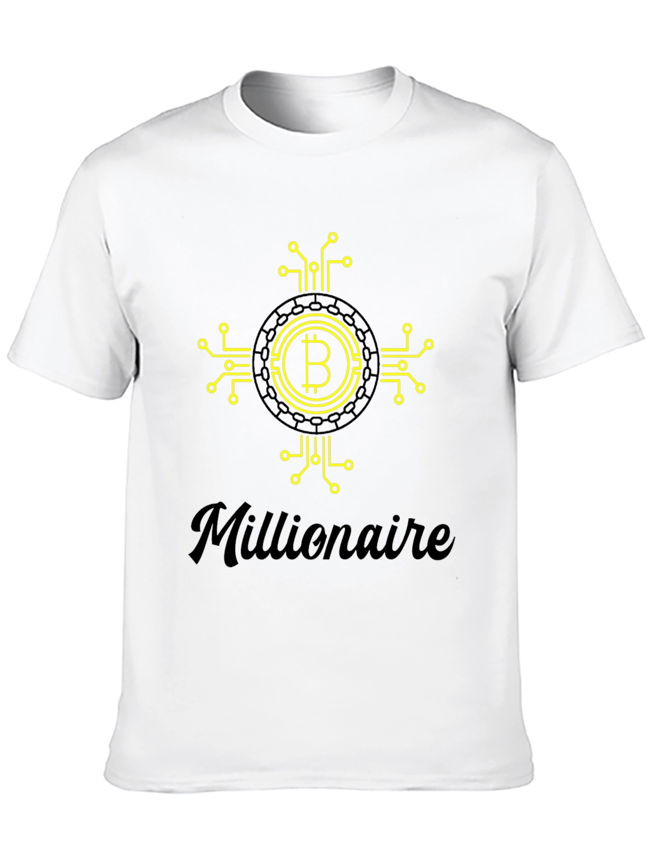 Bitcoin Millionaire Black Graphic Tee