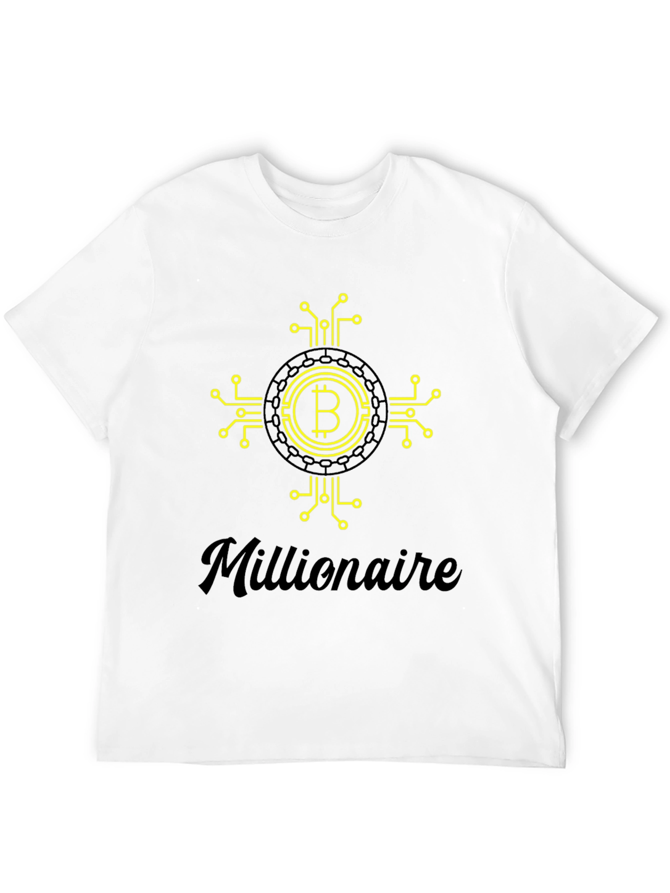 Bitcoin Millionaire Black Graphic Tee