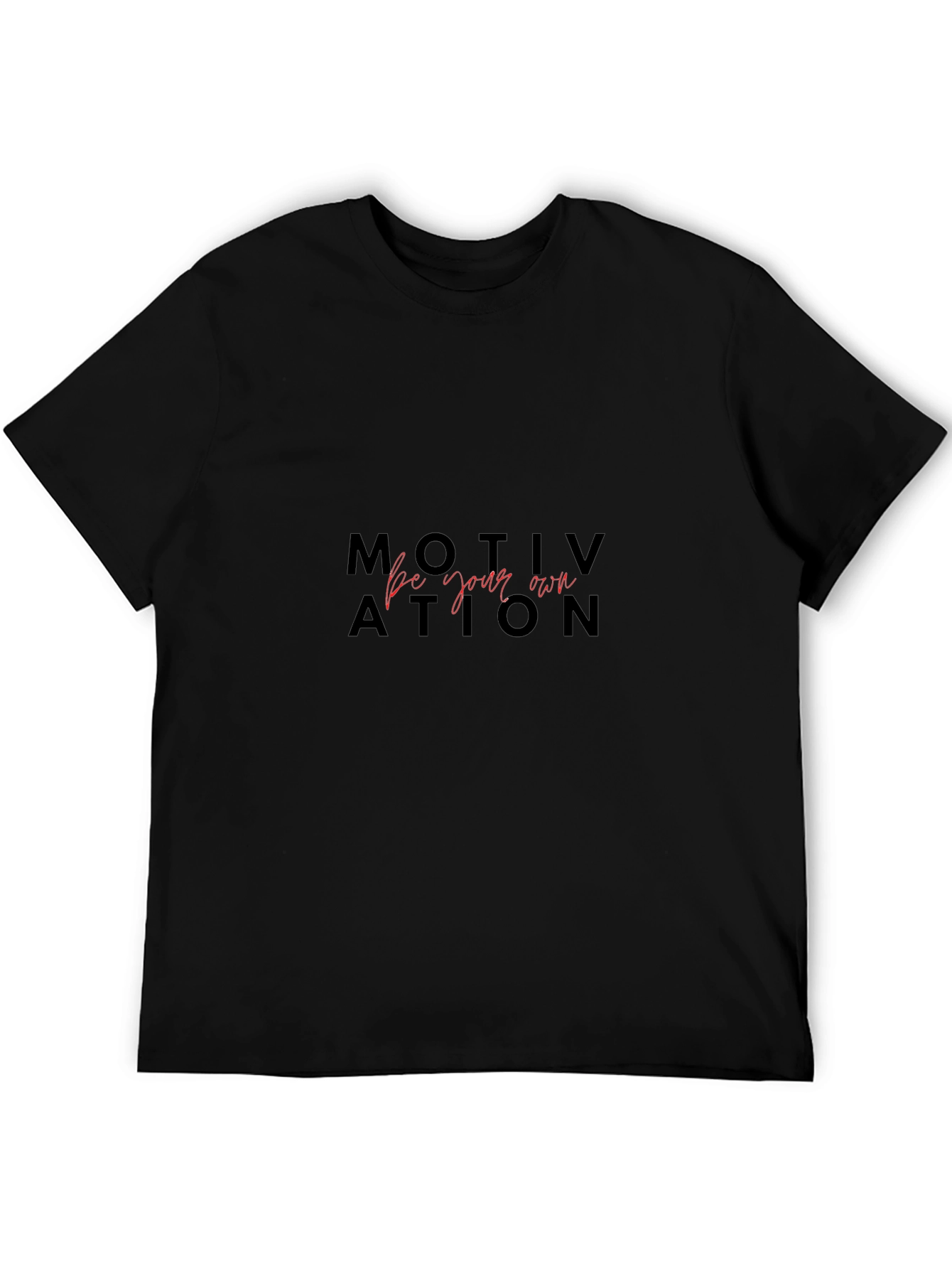 Motivational Black Graphic T-Shirt