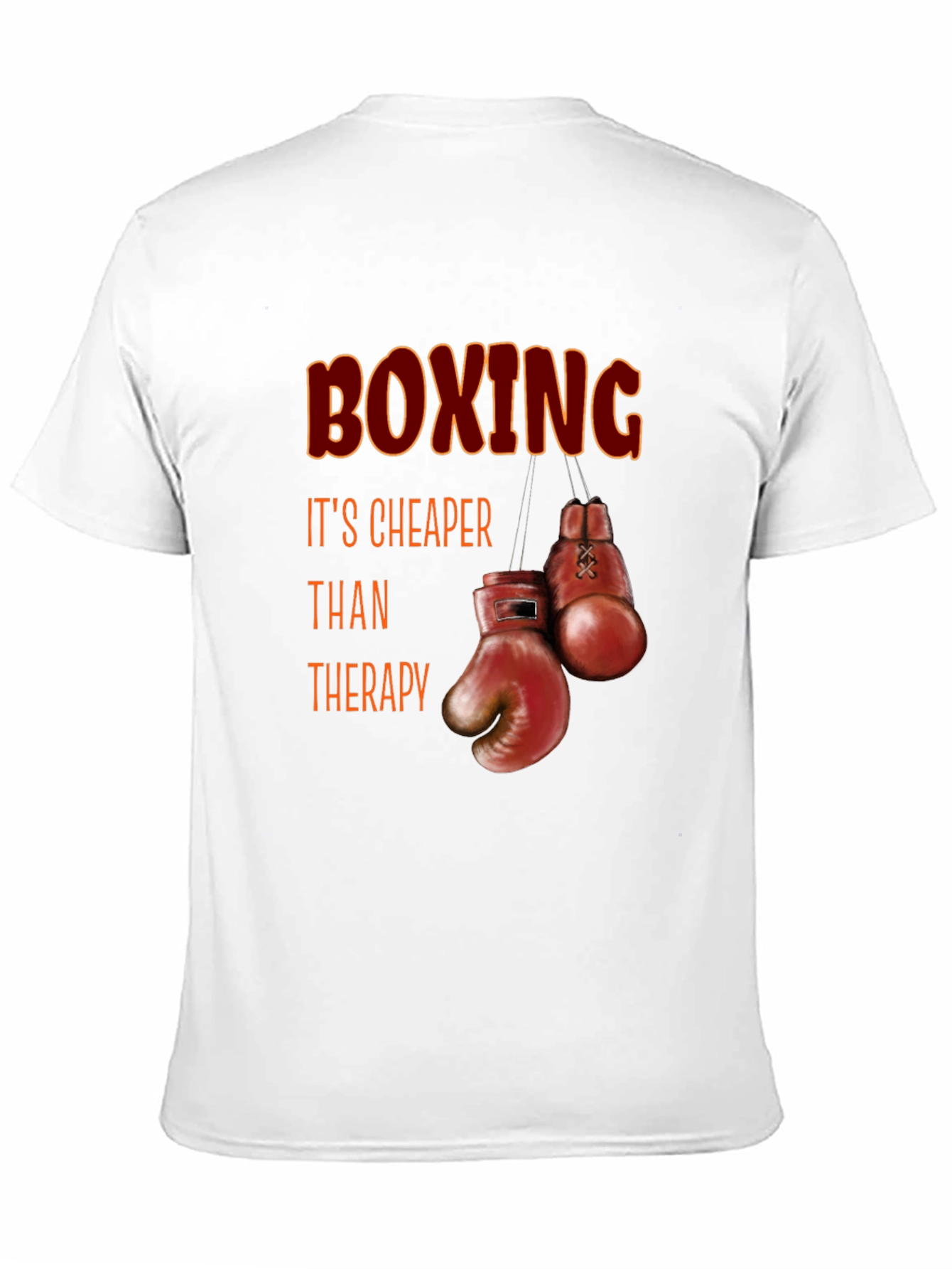 Boxing Cheaper Than Therapy Graphic T-Shirt