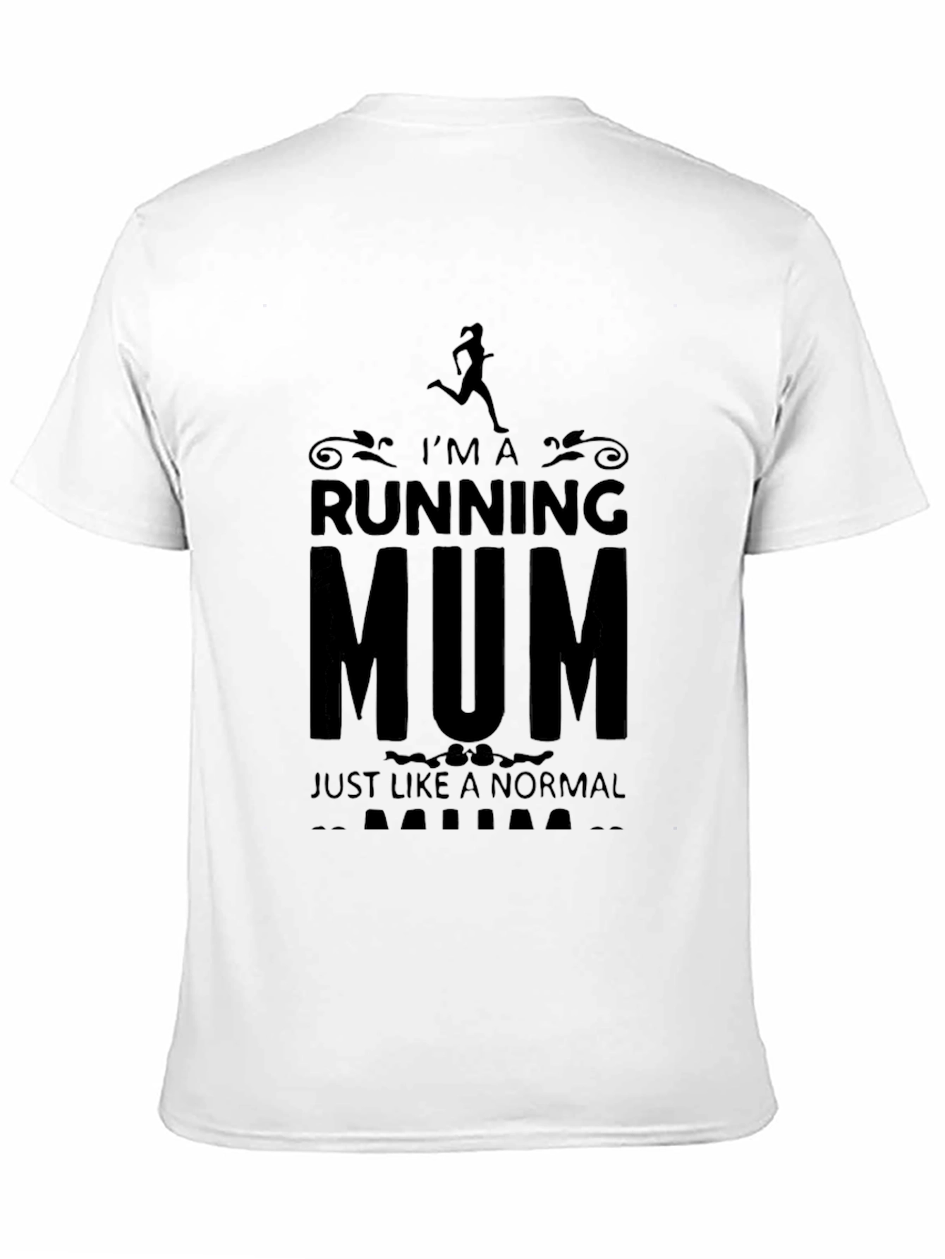 Running Mum T-Shirt - Black Graphic Tee