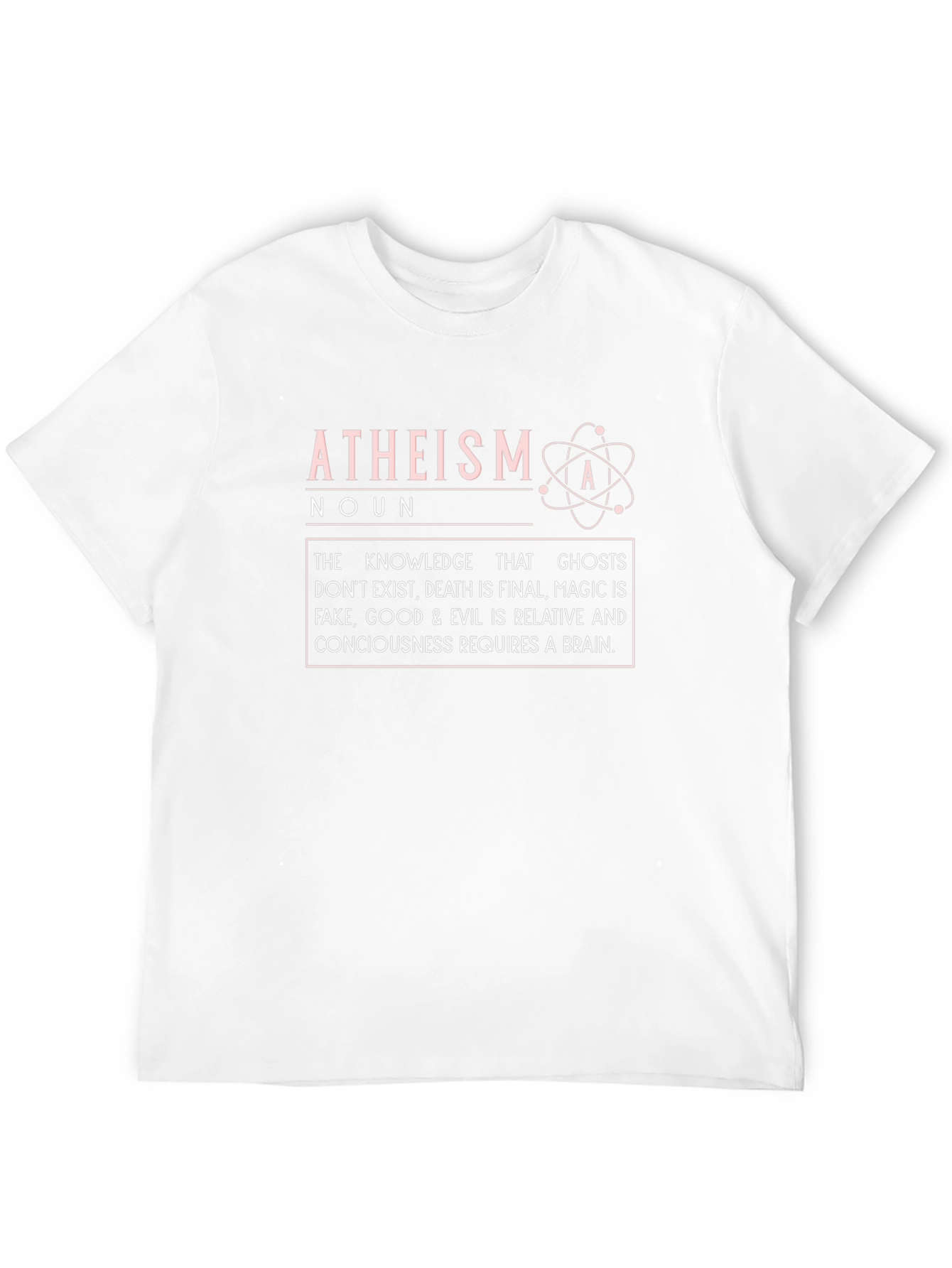 Atheism Definition Black T-Shirt - Knowledge is Key
