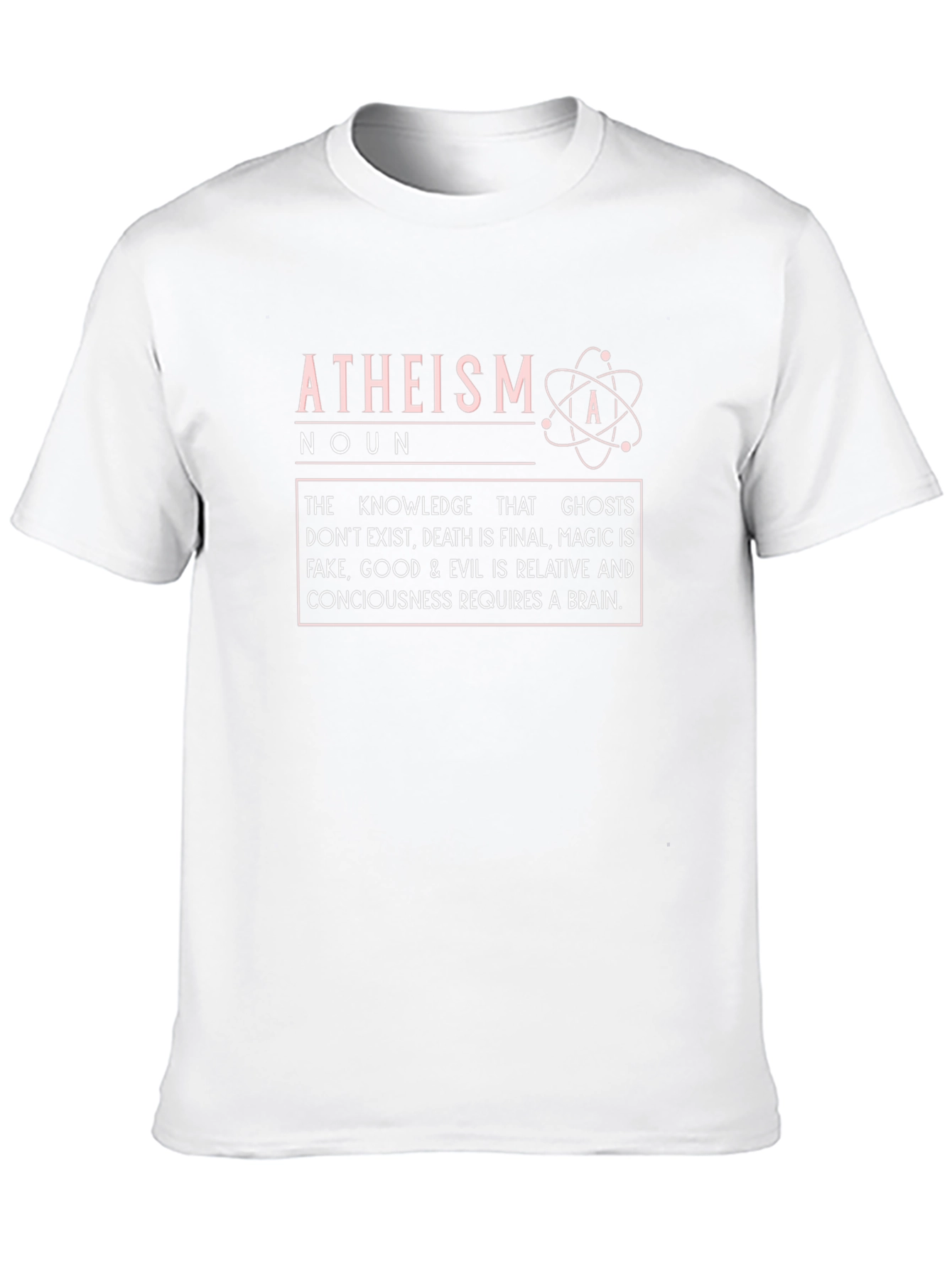 Atheism Definition Black T-Shirt - Knowledge is Key
