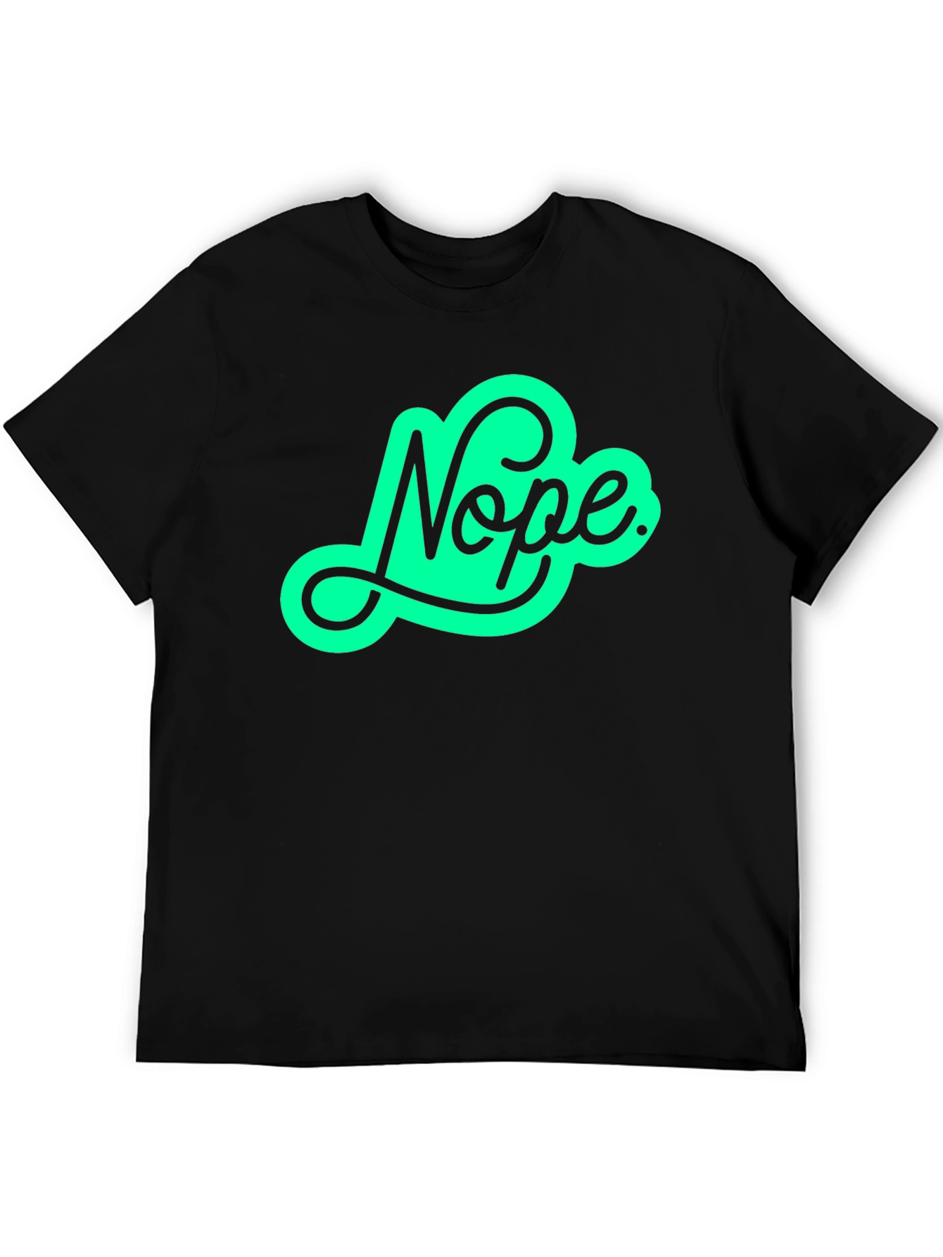 Nope Graphic Tee - Trendy Casual Shirt