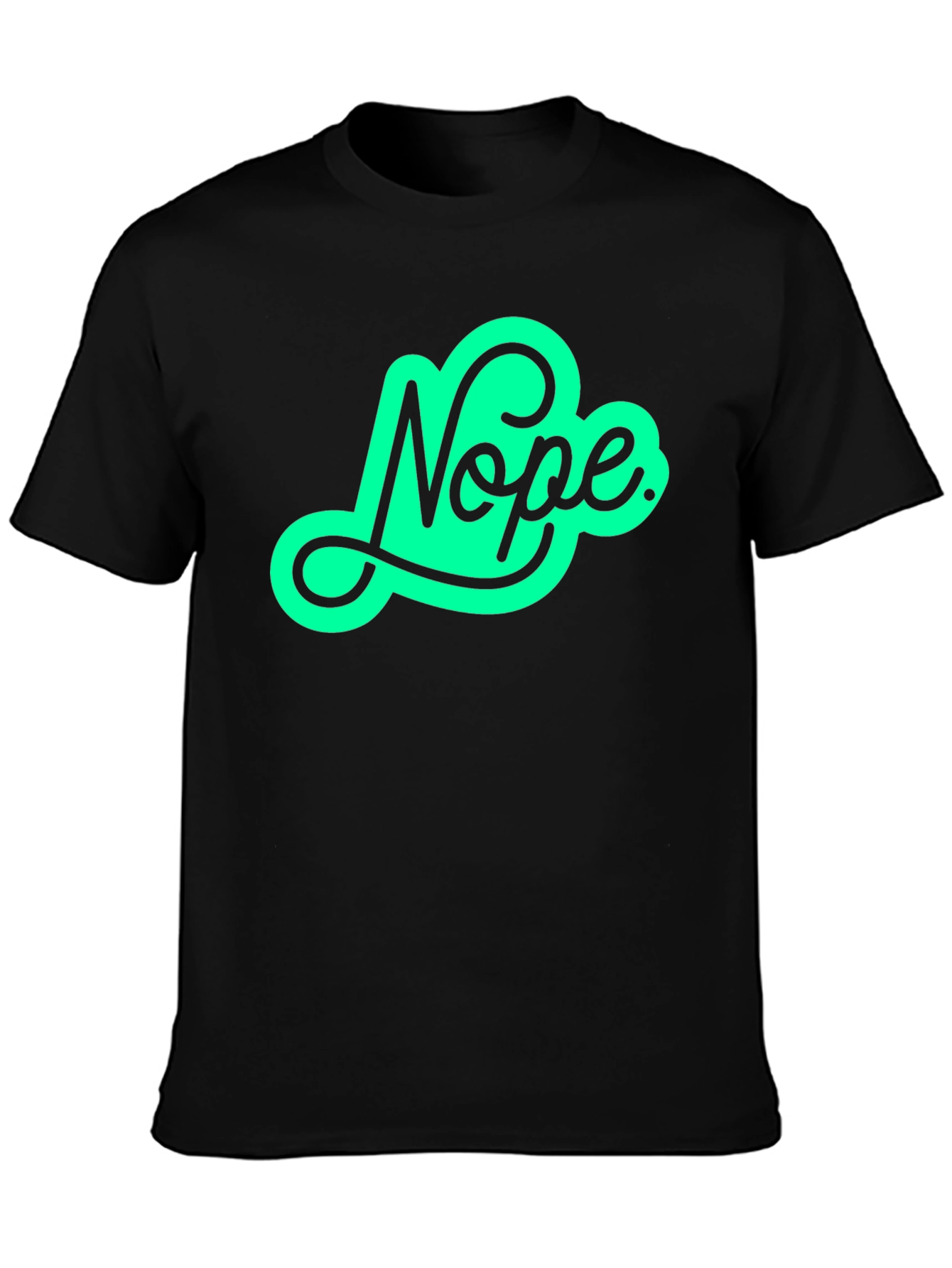 Nope Graphic Tee - Trendy Casual Shirt