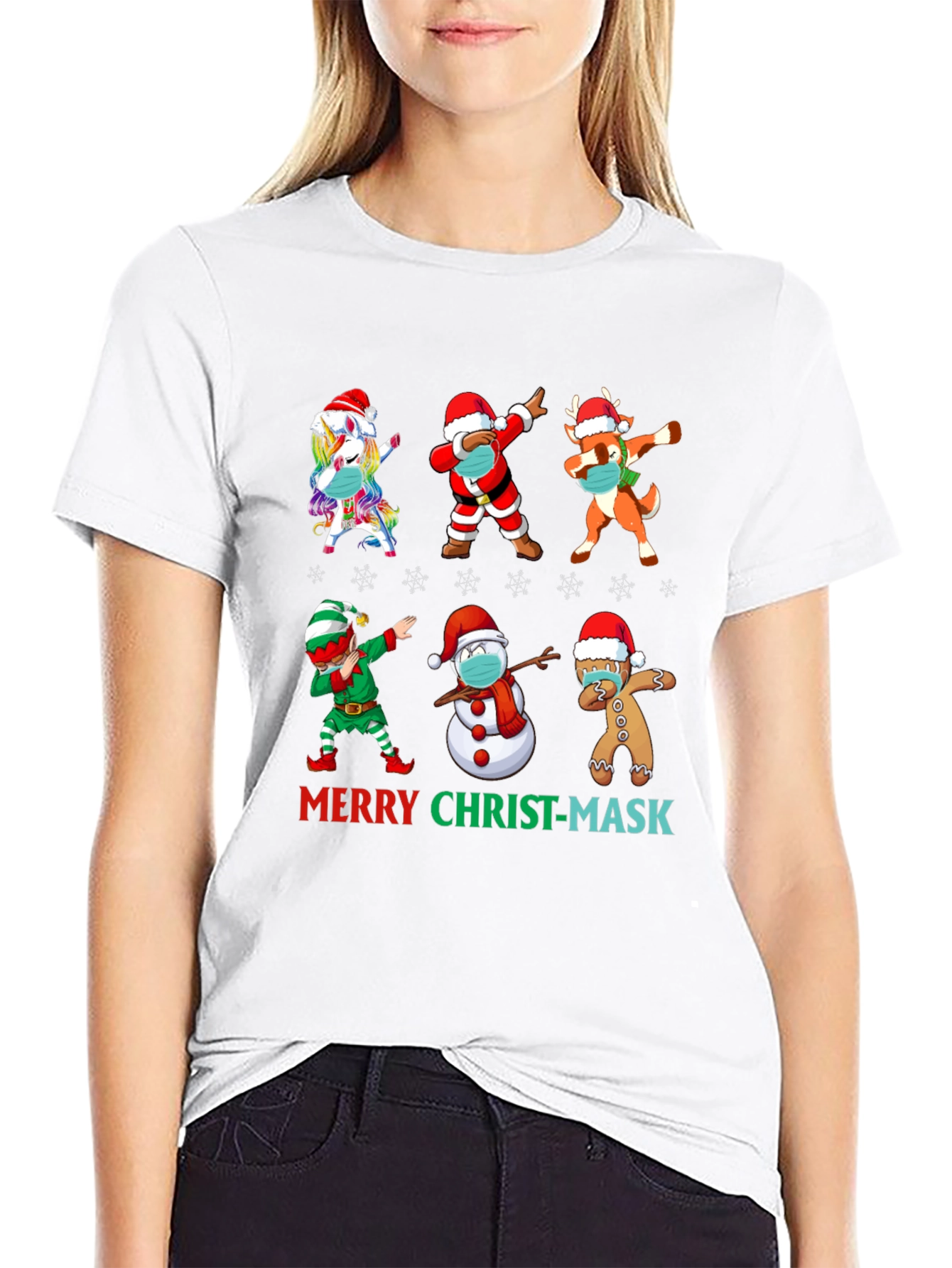 Merry Christ-Mask T-Shirt Holiday Tee