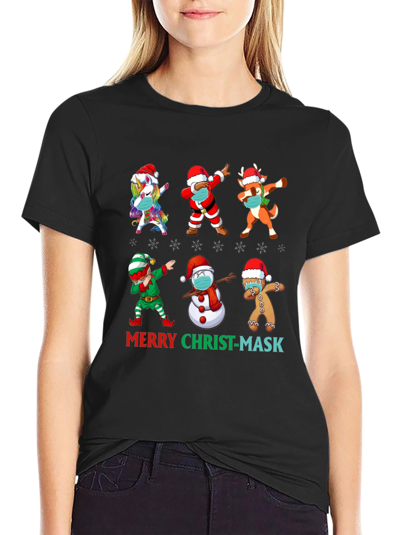 Merry Christ-Mask T-Shirt Holiday Tee