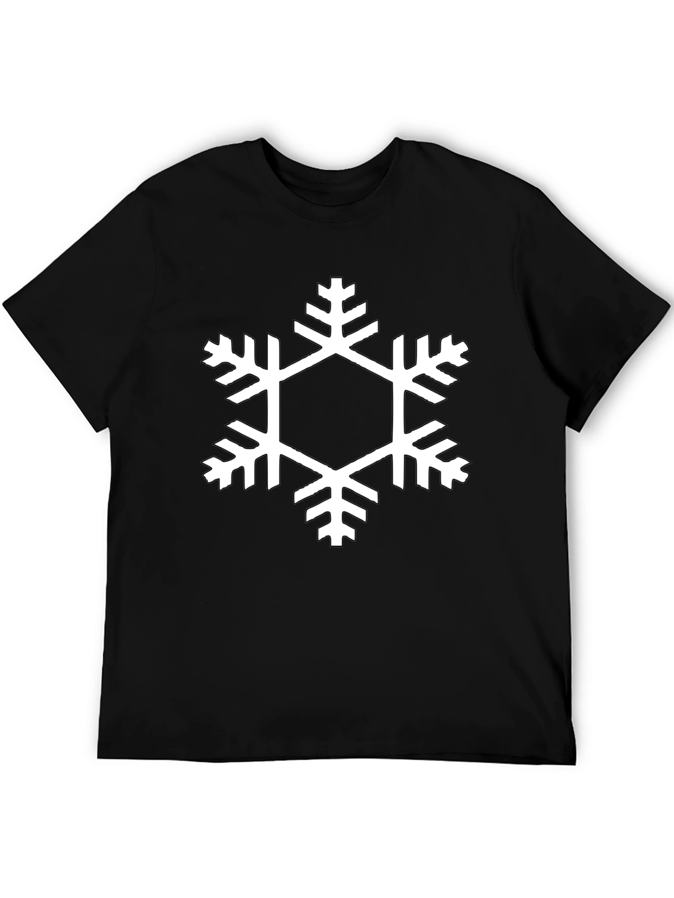 Black Snowflake Graphic Tee