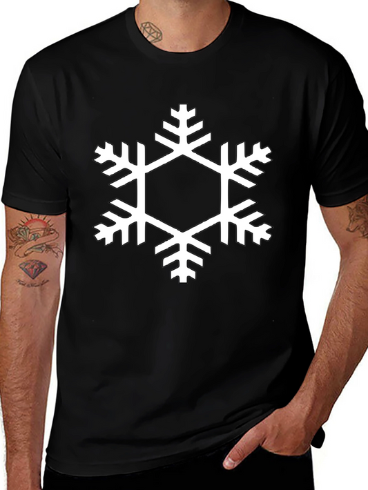 Black Snowflake Graphic Tee