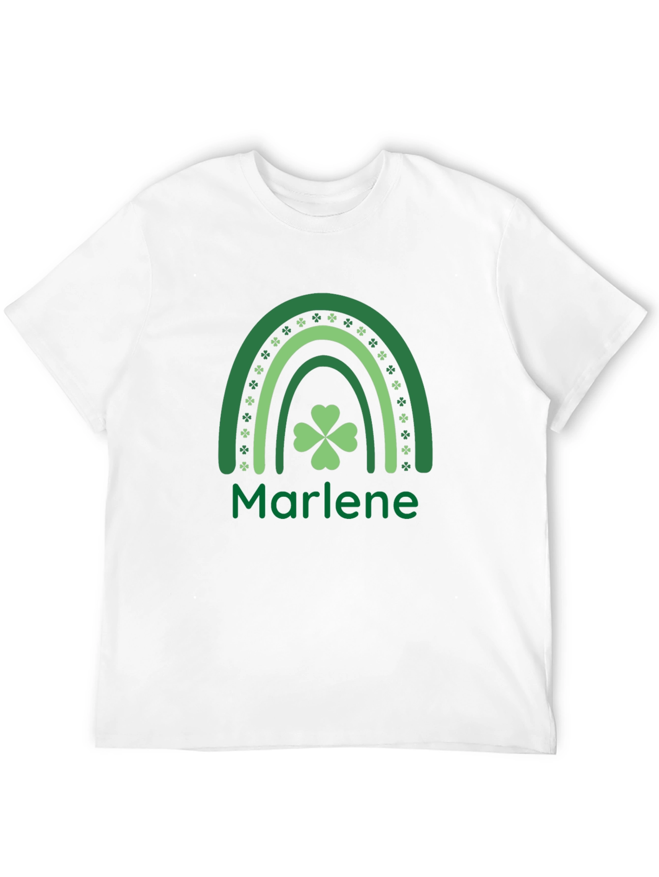 St. Patricks Day Marlene Shamrock Rainbow T-Shirt