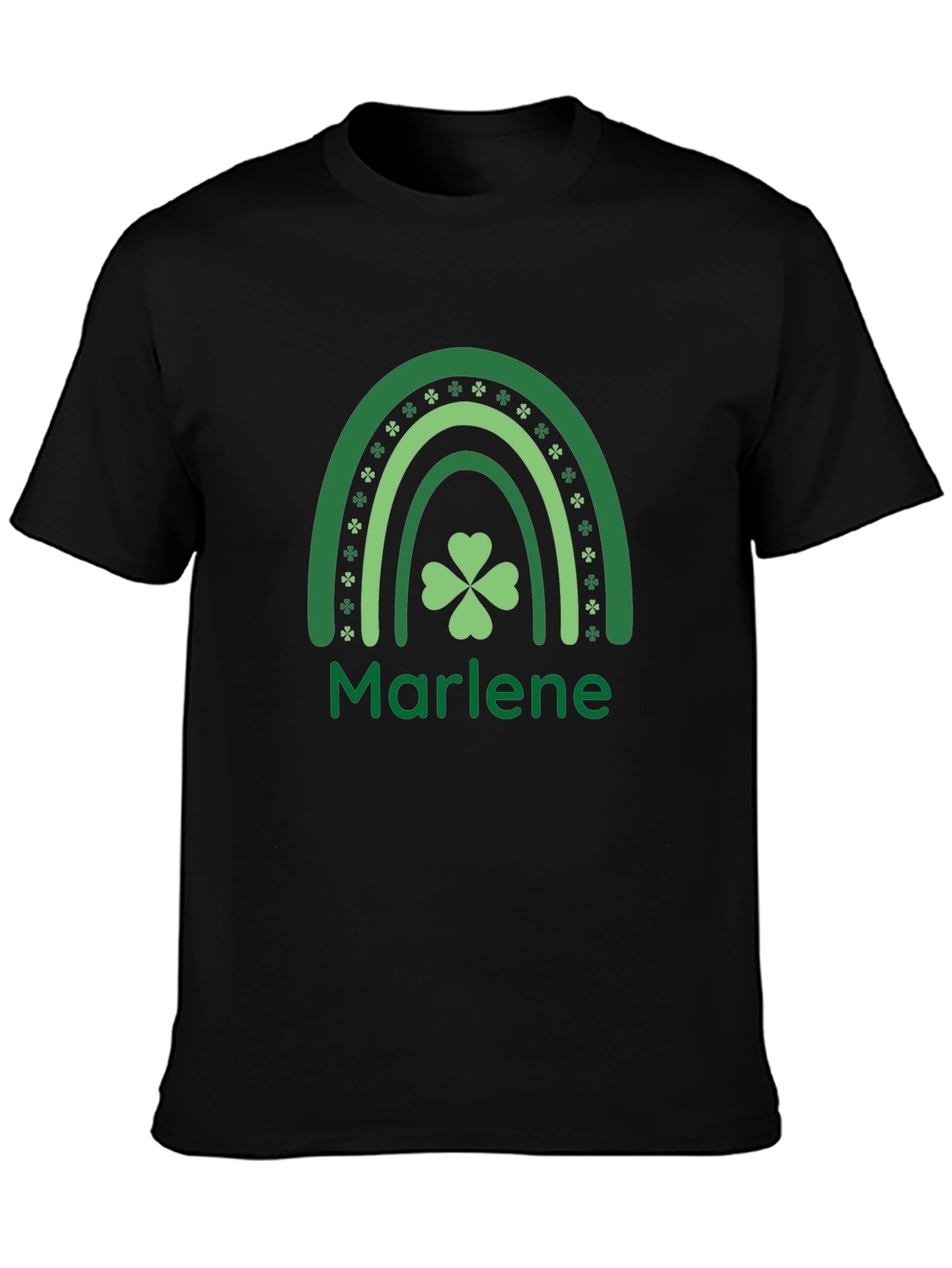 St. Patricks Day Marlene Shamrock Rainbow T-Shirt
