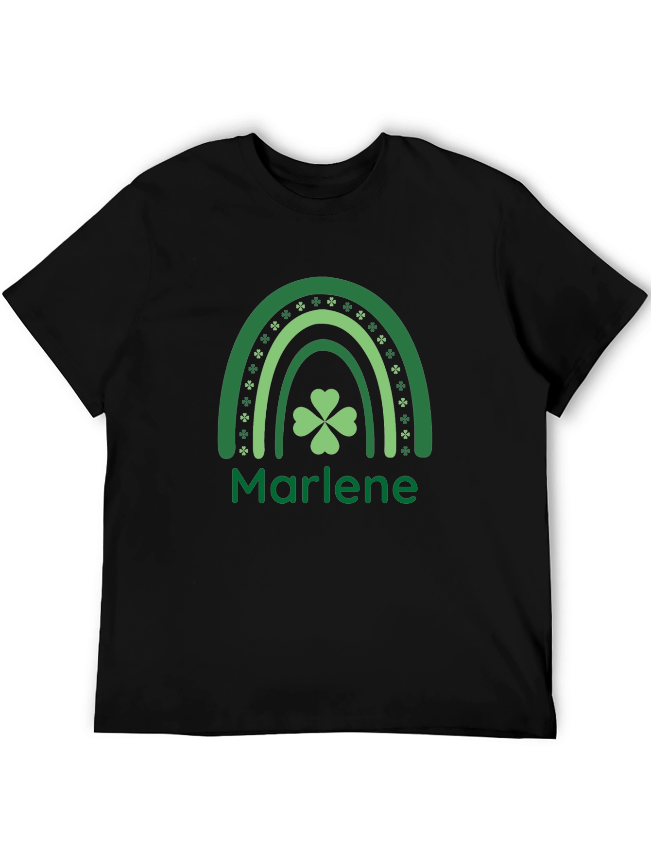 St. Patricks Day Marlene Shamrock Rainbow T-Shirt