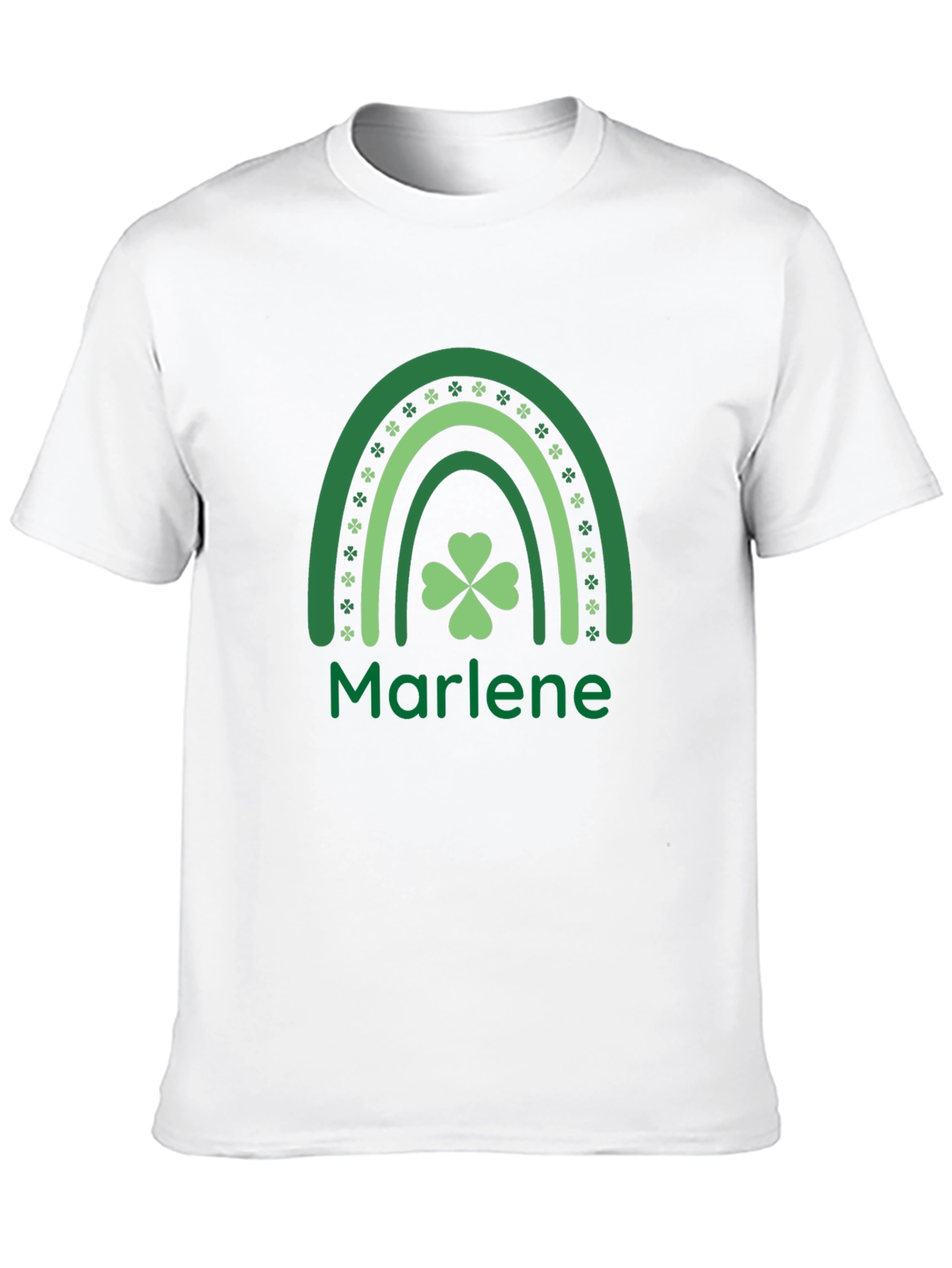 St. Patricks Day Marlene Shamrock Rainbow T-Shirt
