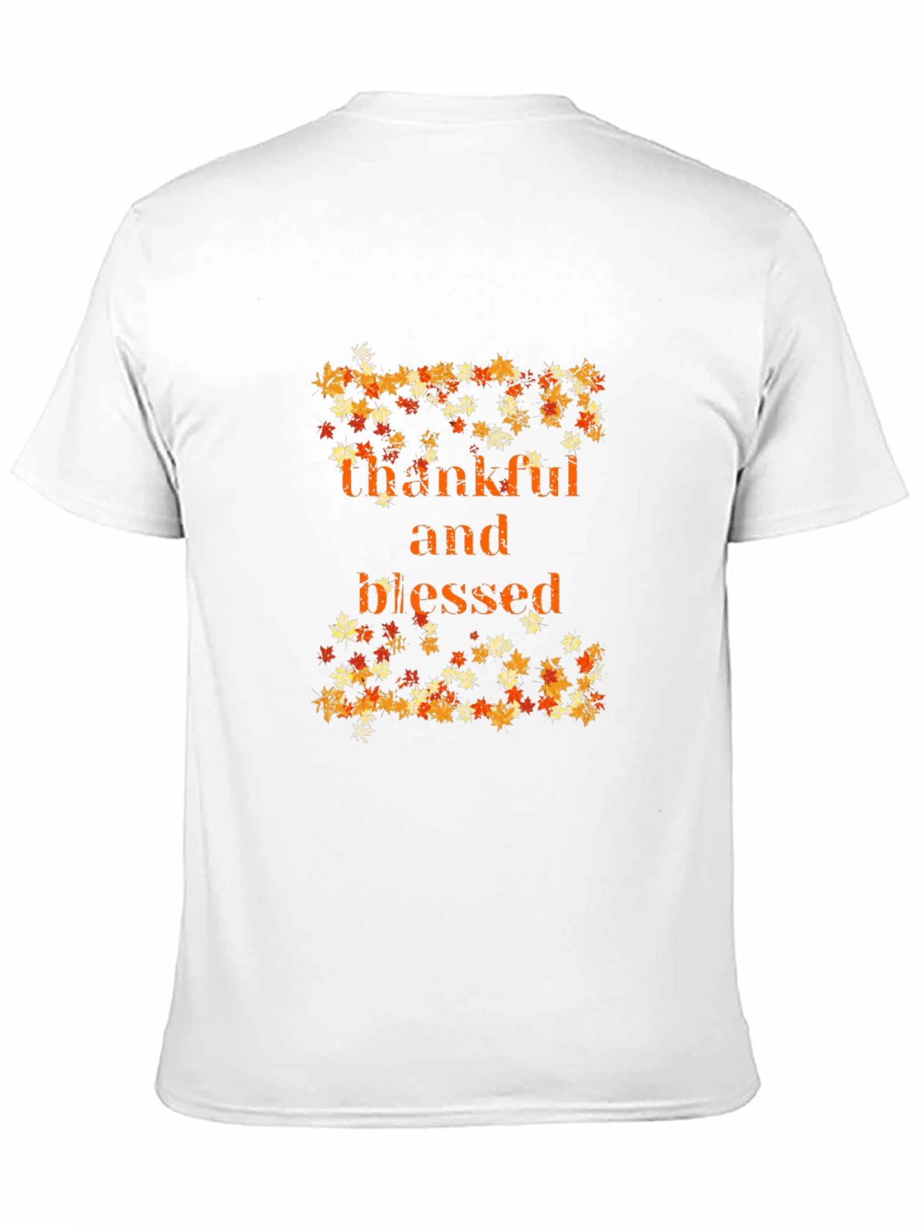 Thankful & Blessed Fall Leaves T-Shirt