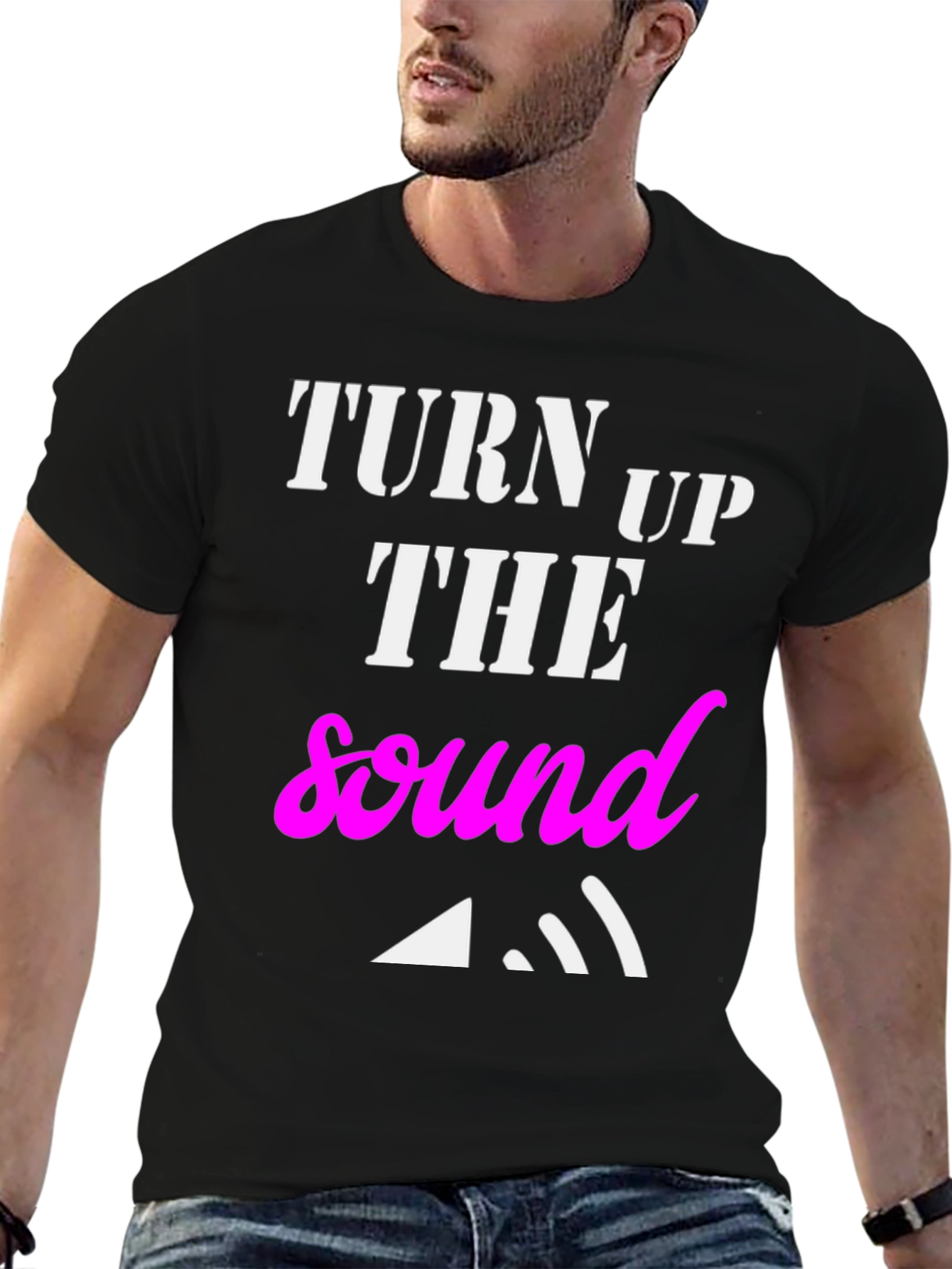 Turn Up The Sound Graphic T-Shirt