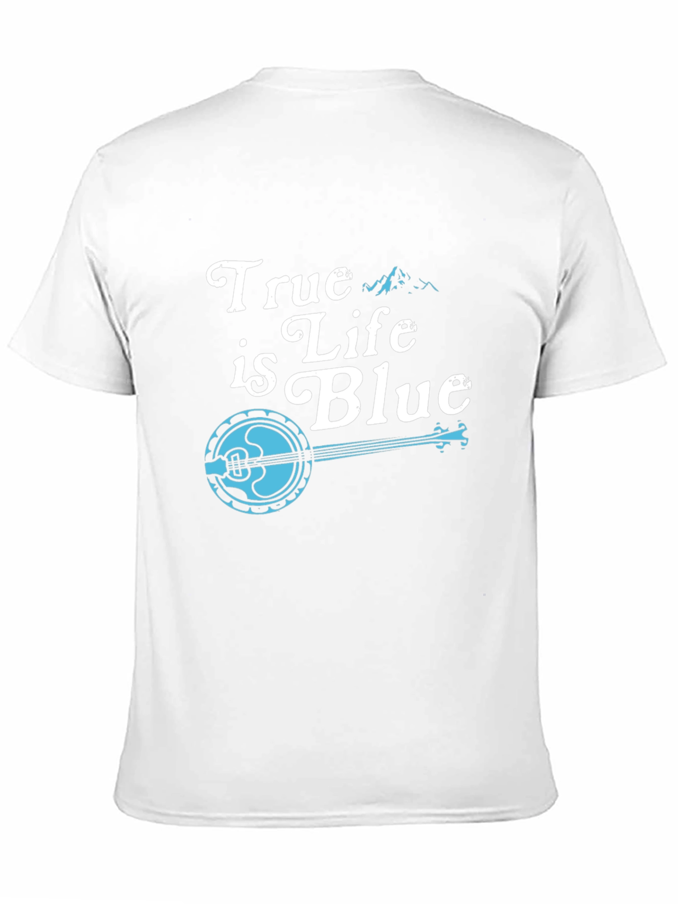 True Life is Blue Black Graphic Tee
