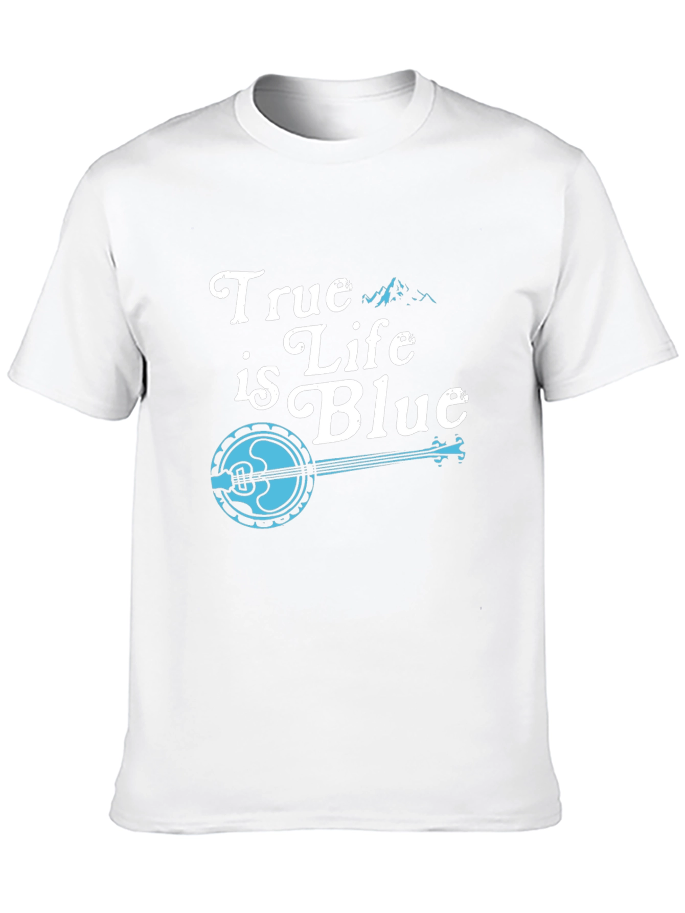 True Life is Blue Black Graphic Tee