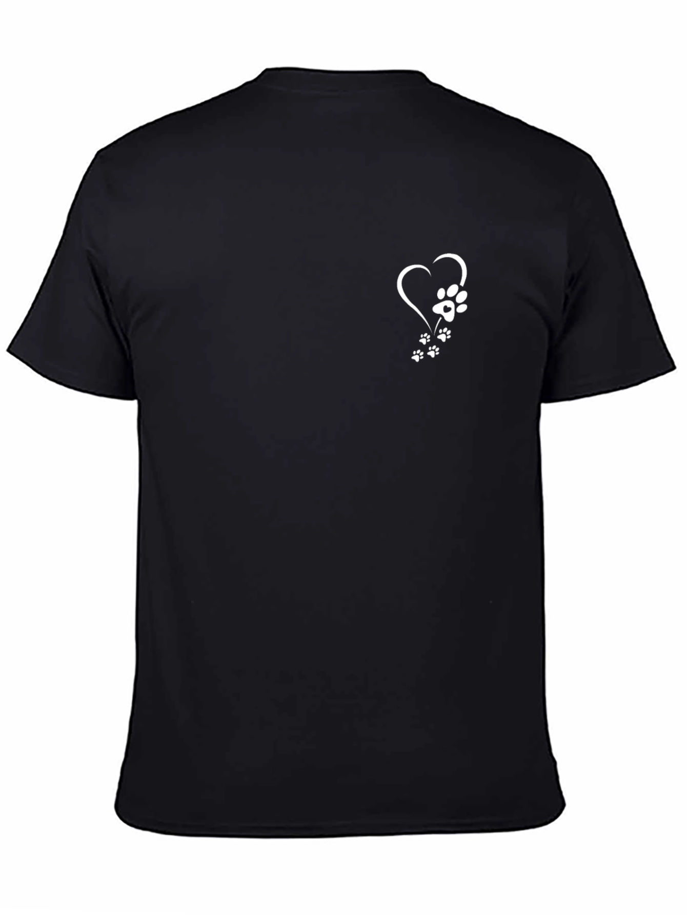 Heart Paw Print Graphic T-Shirt