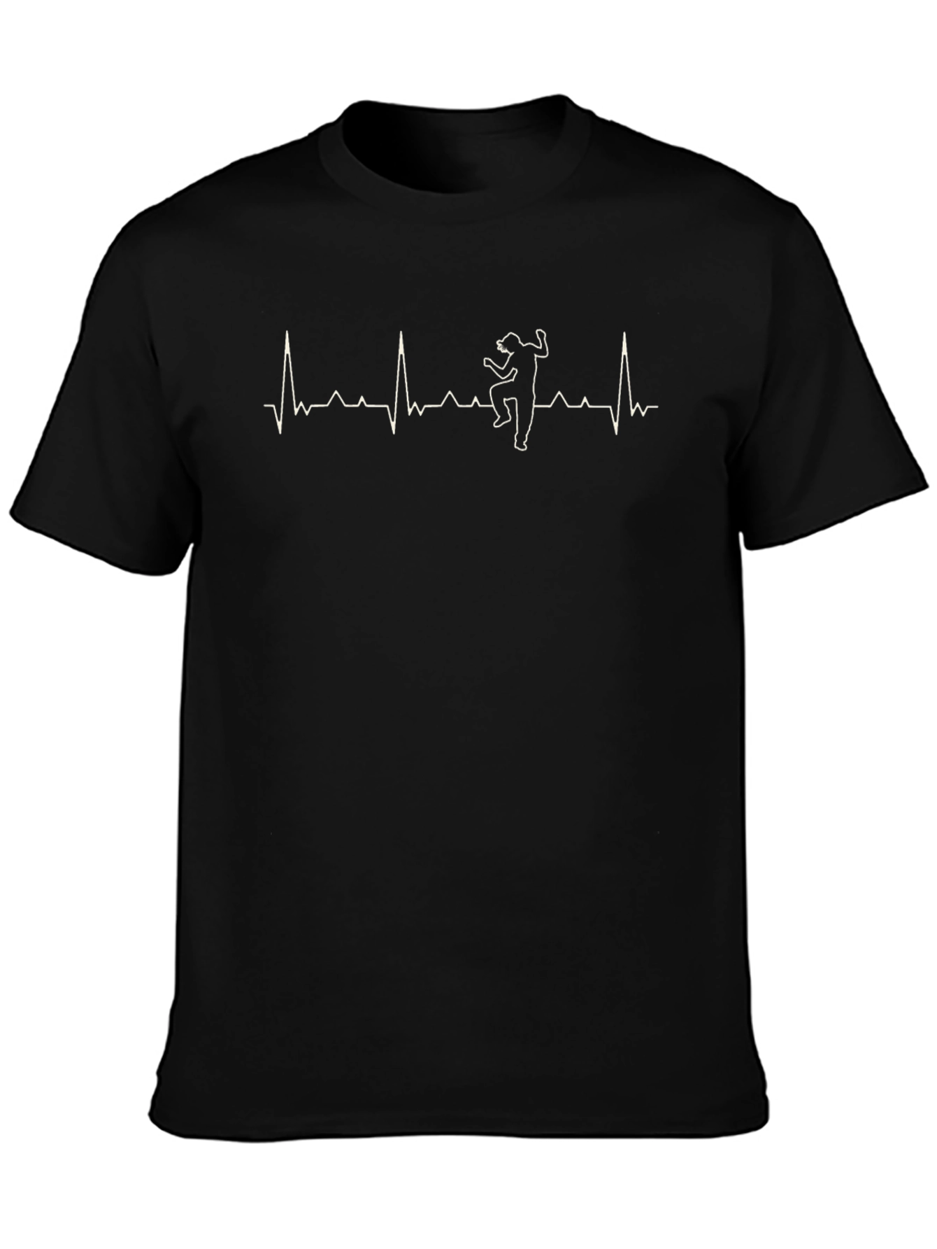 Heartbeat Dancer Graphic Tee - Black