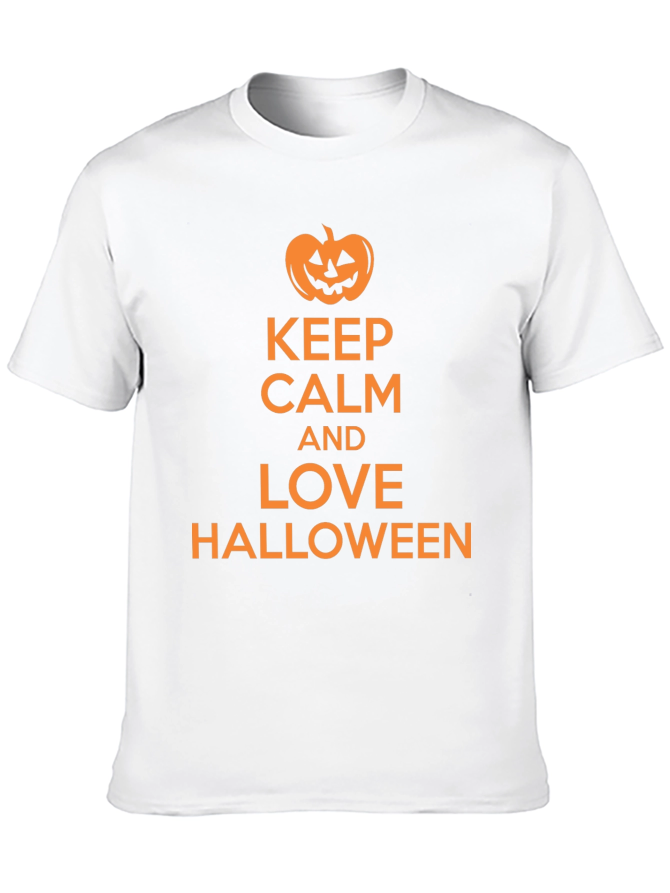 Keep Calm and Love Halloween Black T-Shirt