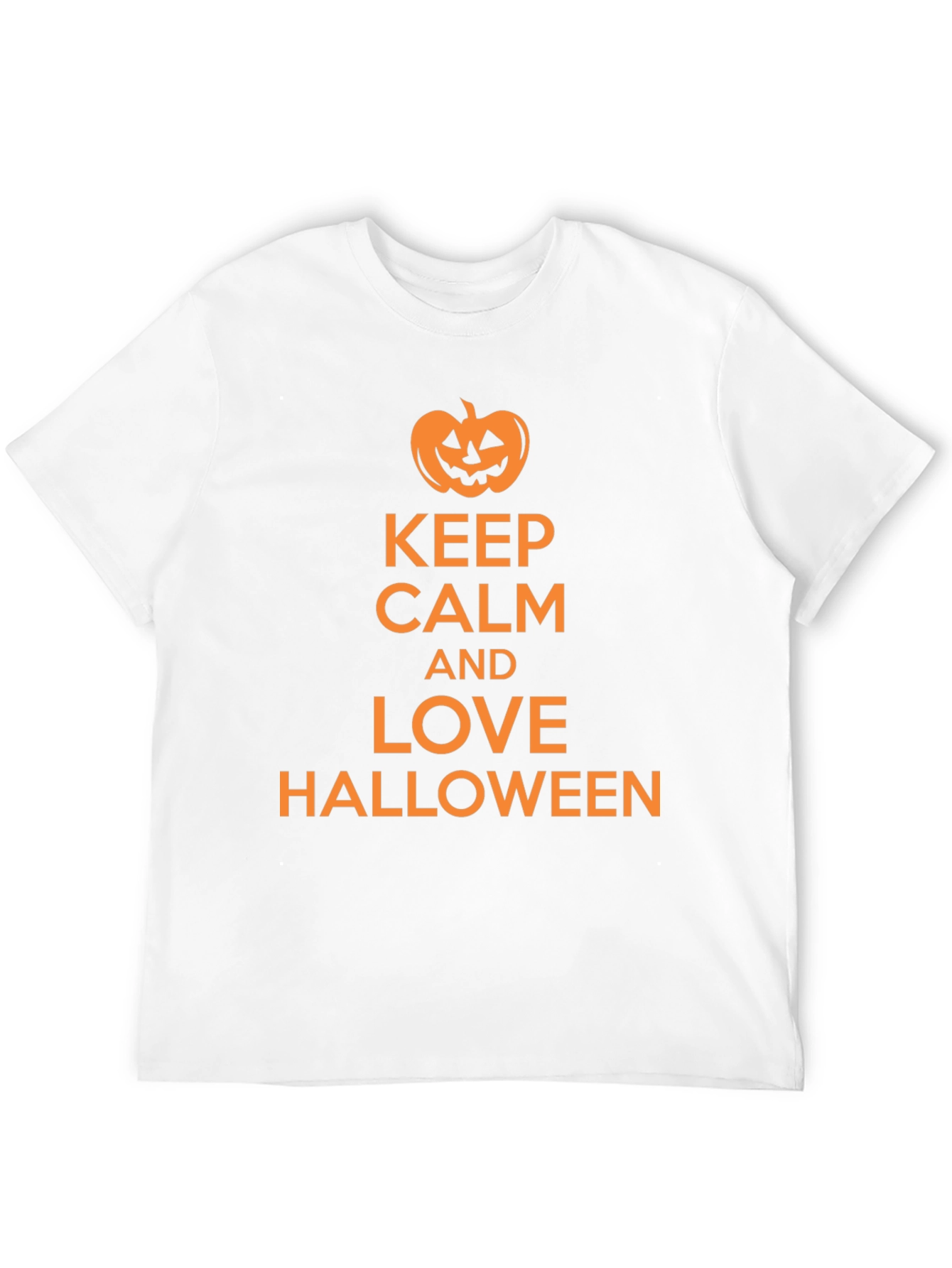 Keep Calm and Love Halloween Black T-Shirt