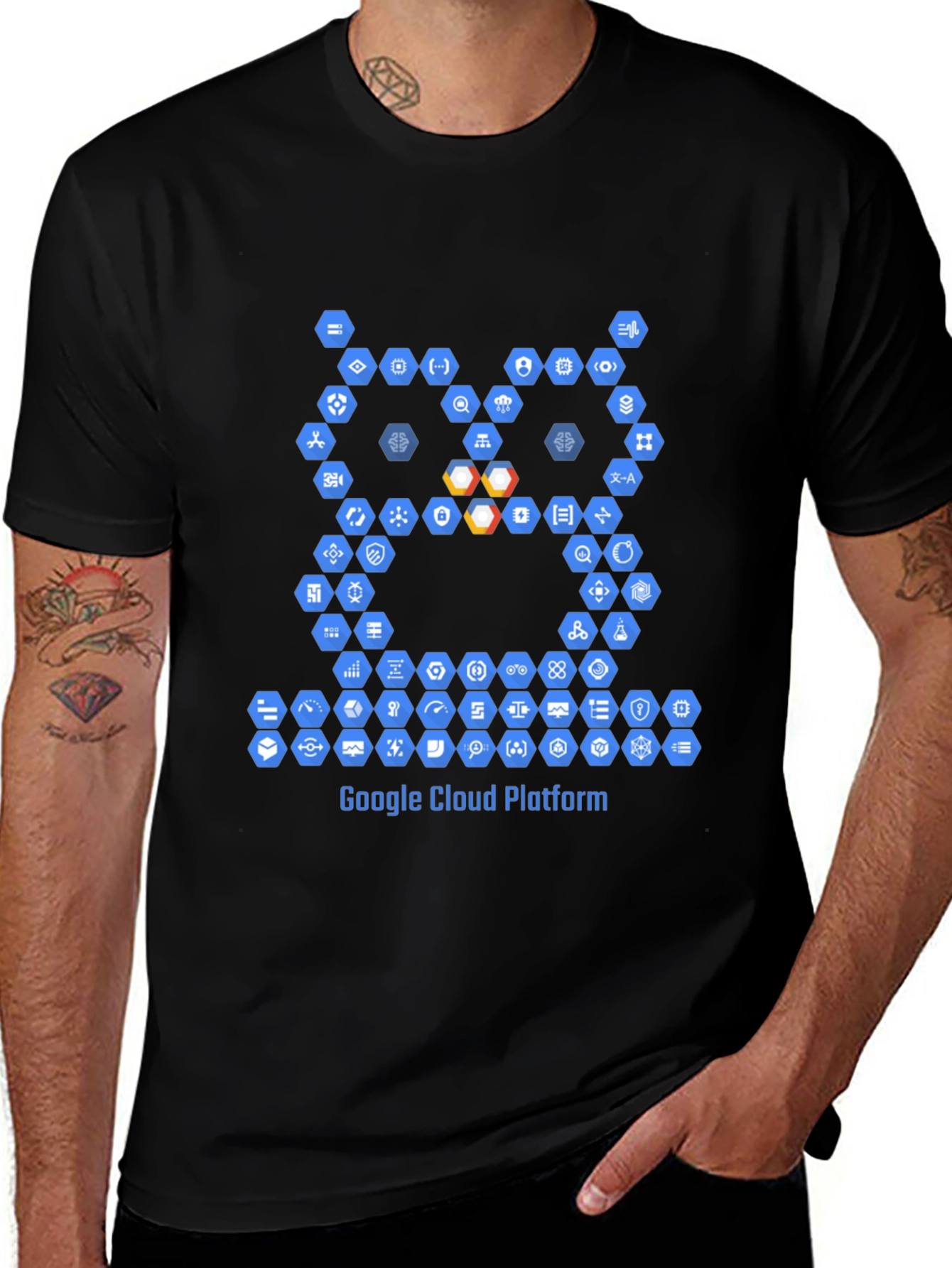 Google Cloud Platform Owl T-Shirt - Black