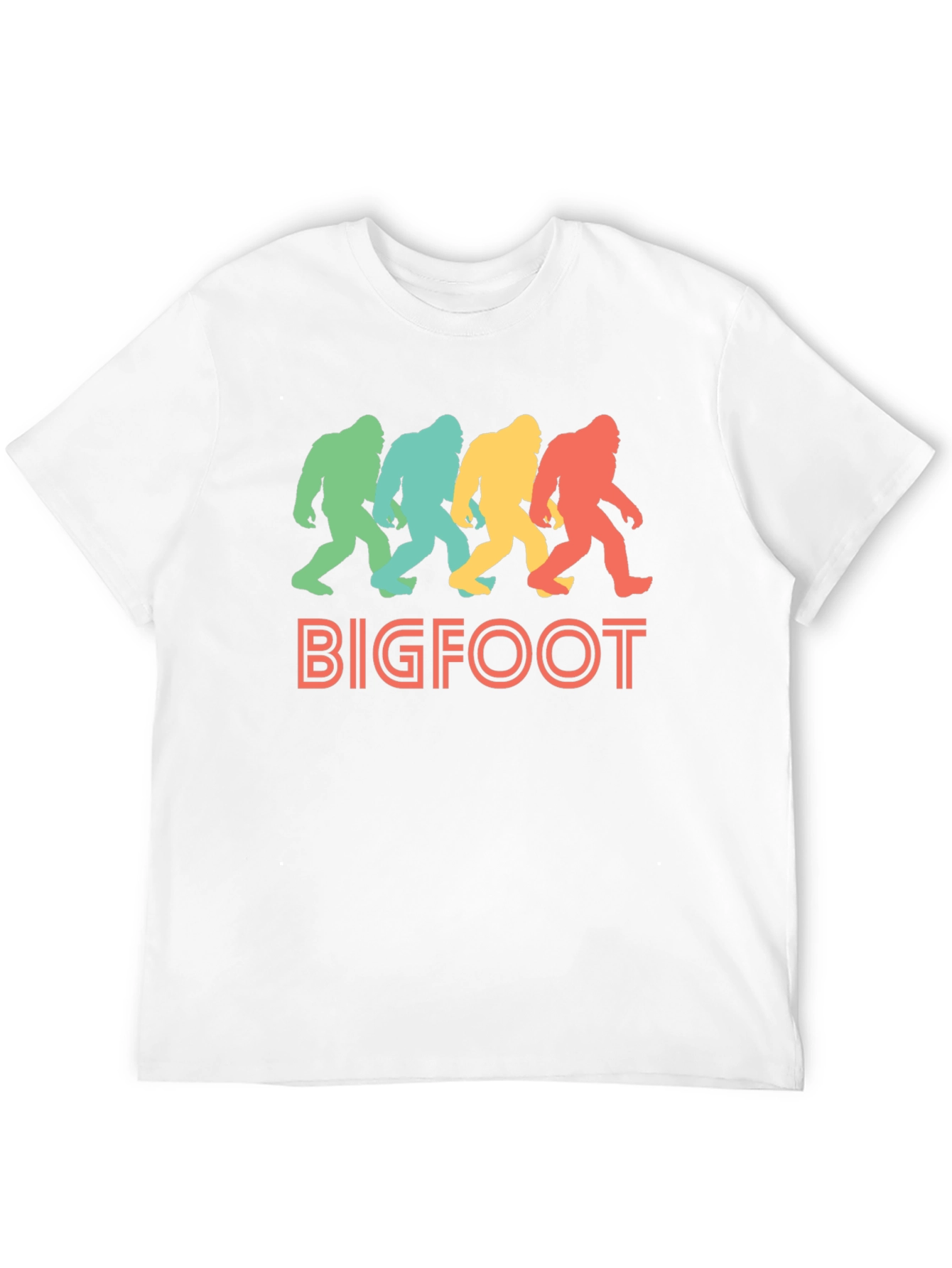 Retro Bigfoot T-Shirt - Sasquatch Silhouette Tee