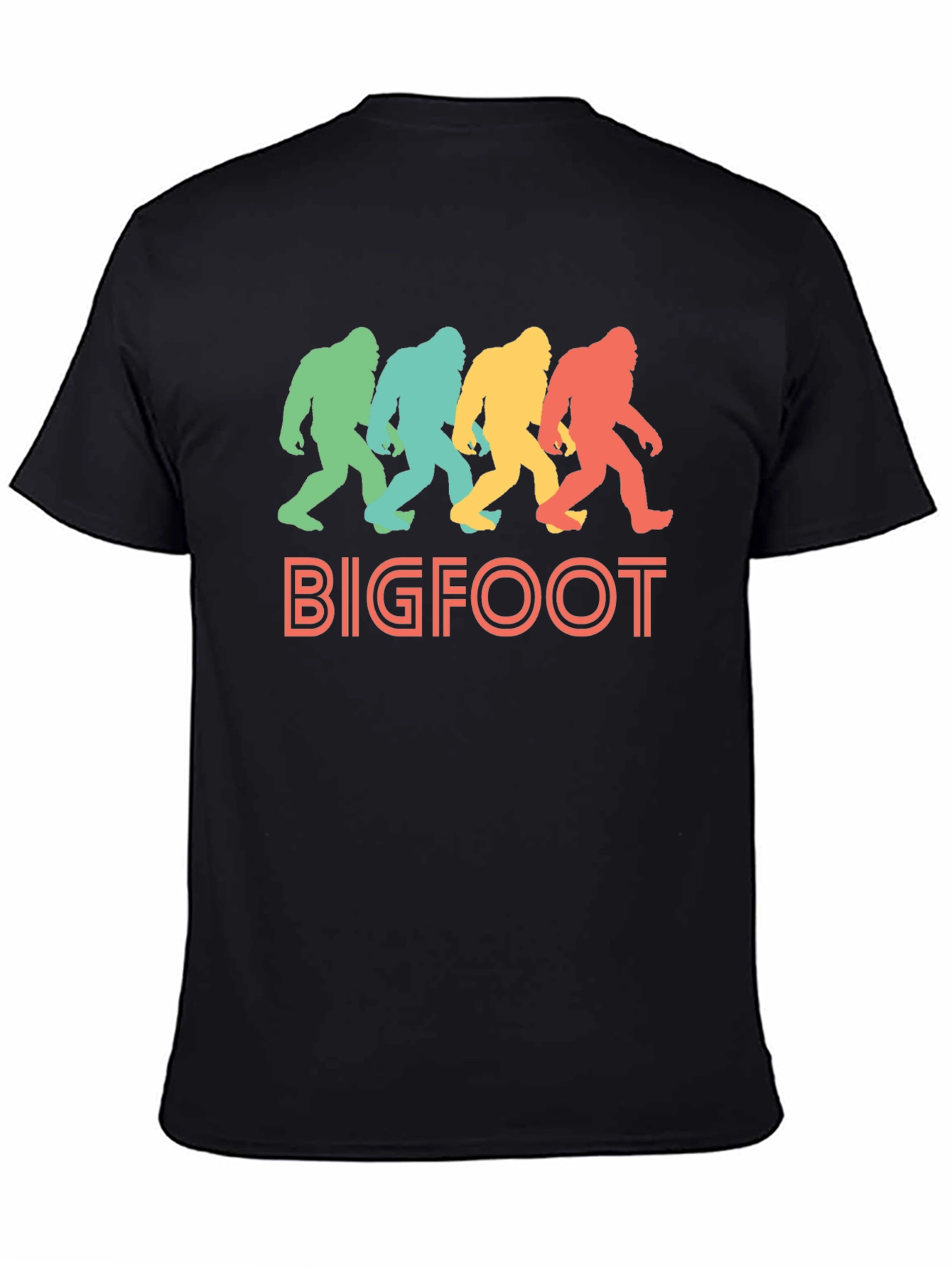 Retro Bigfoot T-Shirt - Sasquatch Silhouette Tee
