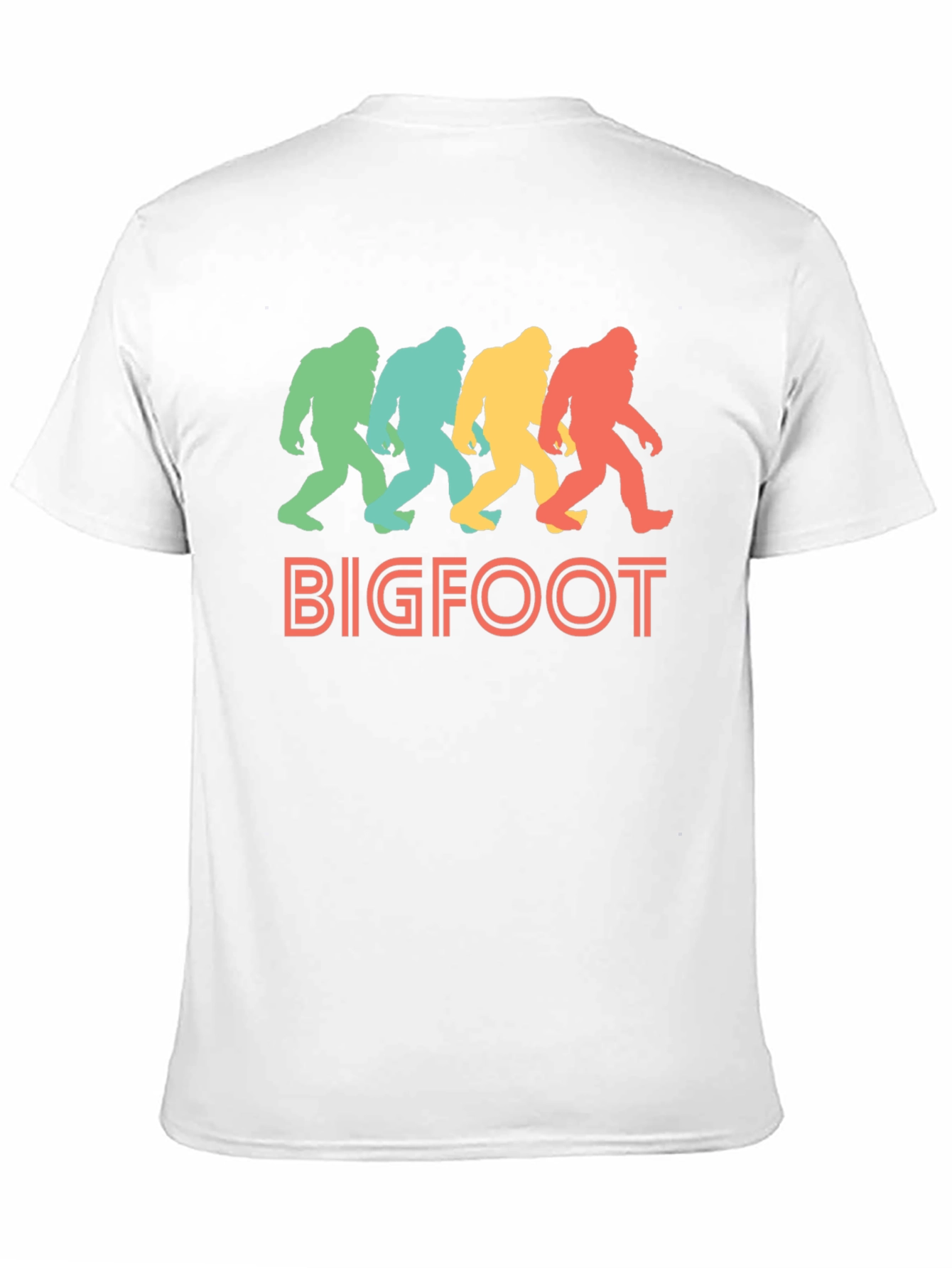 Retro Bigfoot T-Shirt - Sasquatch Silhouette Tee