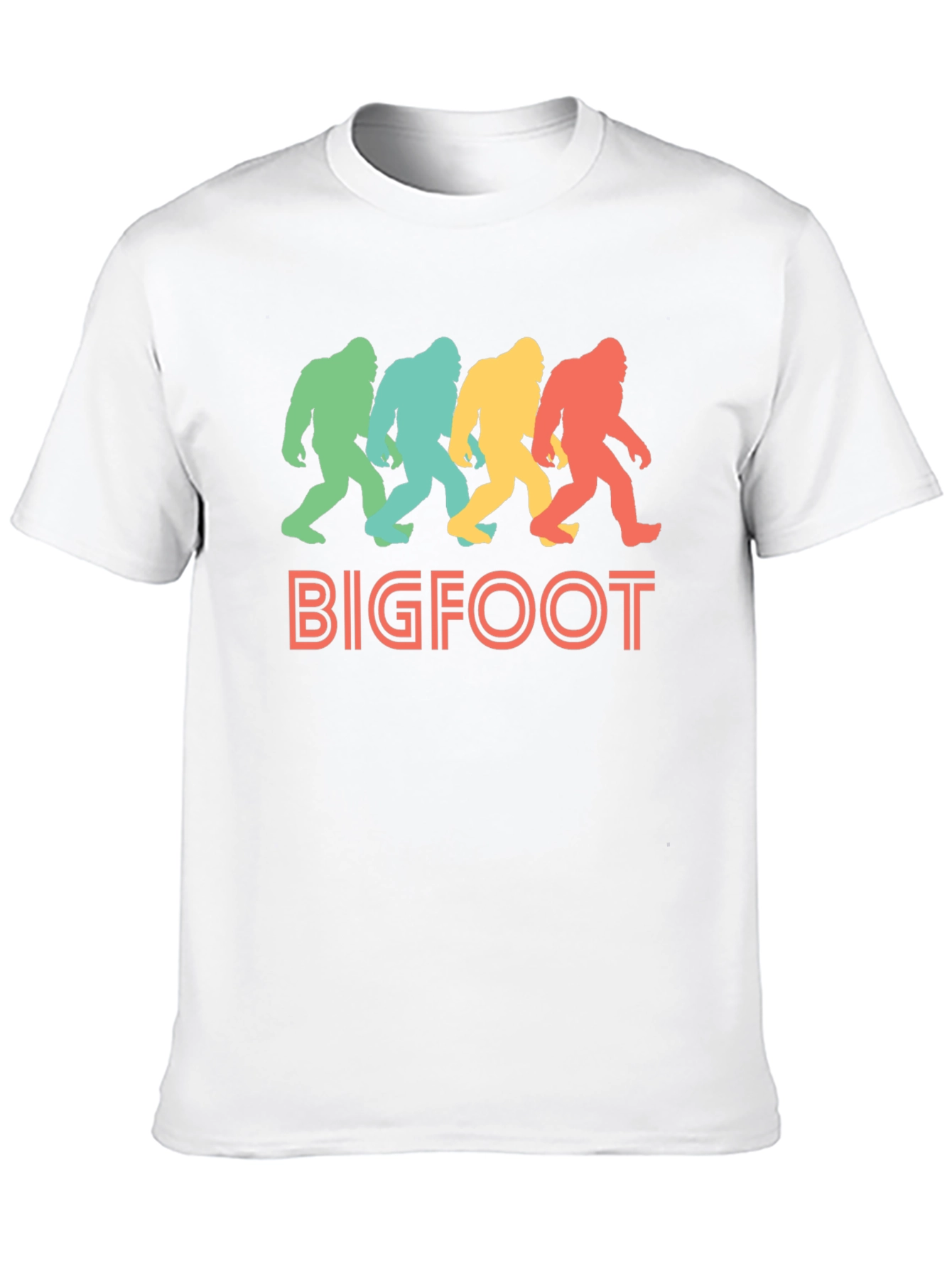 Retro Bigfoot T-Shirt - Sasquatch Silhouette Tee