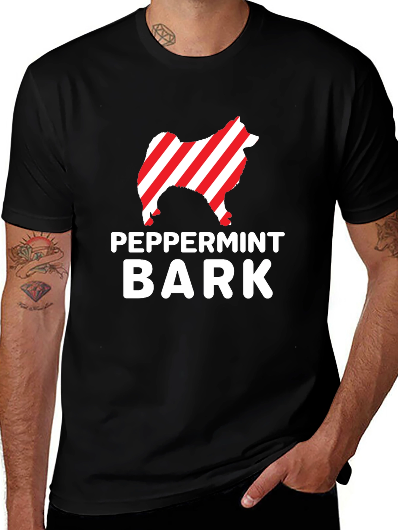 Peppermint Bark Dog Graphic T-Shirt