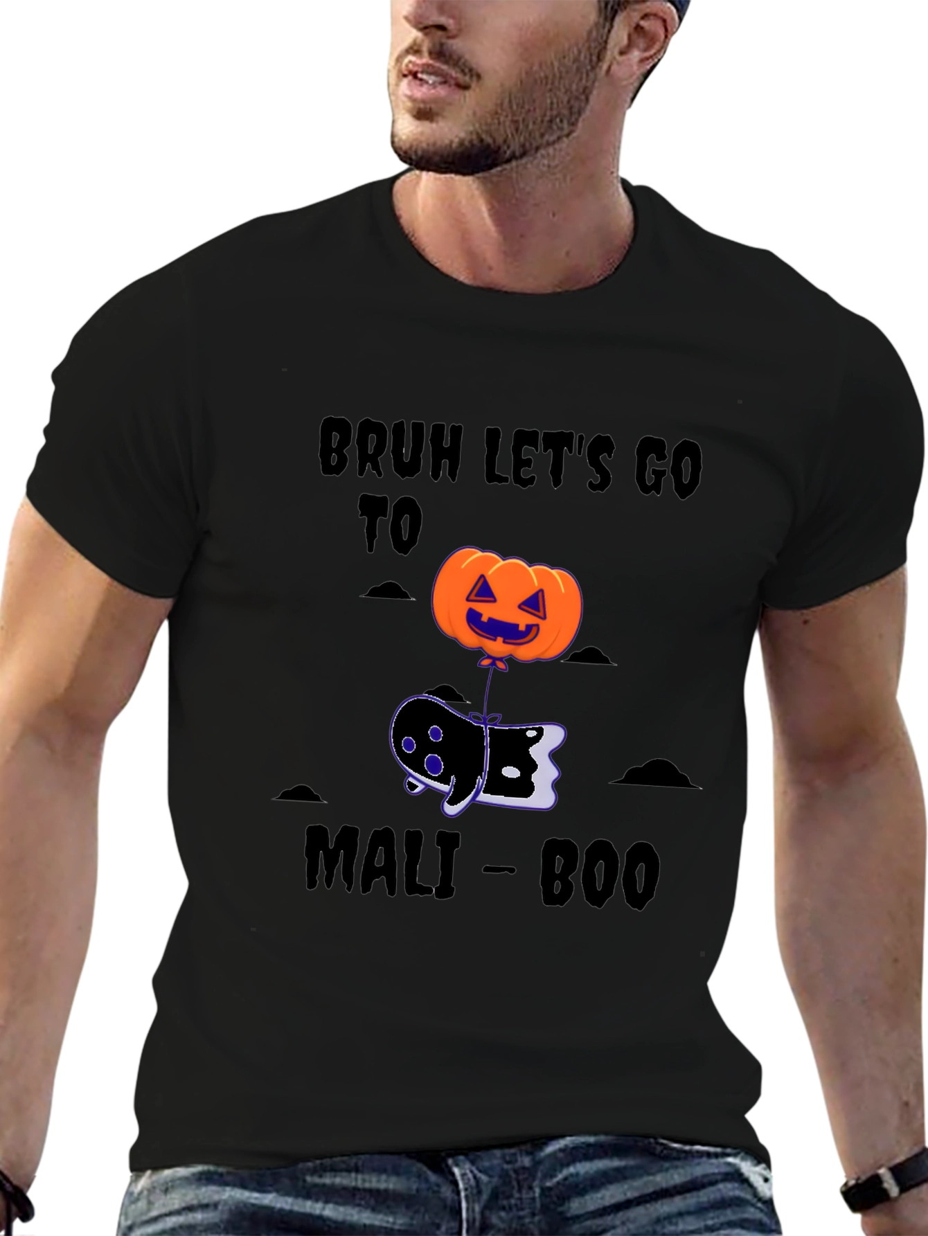 Bruh Lets Go To Mali-Boo Halloween T-Shirt