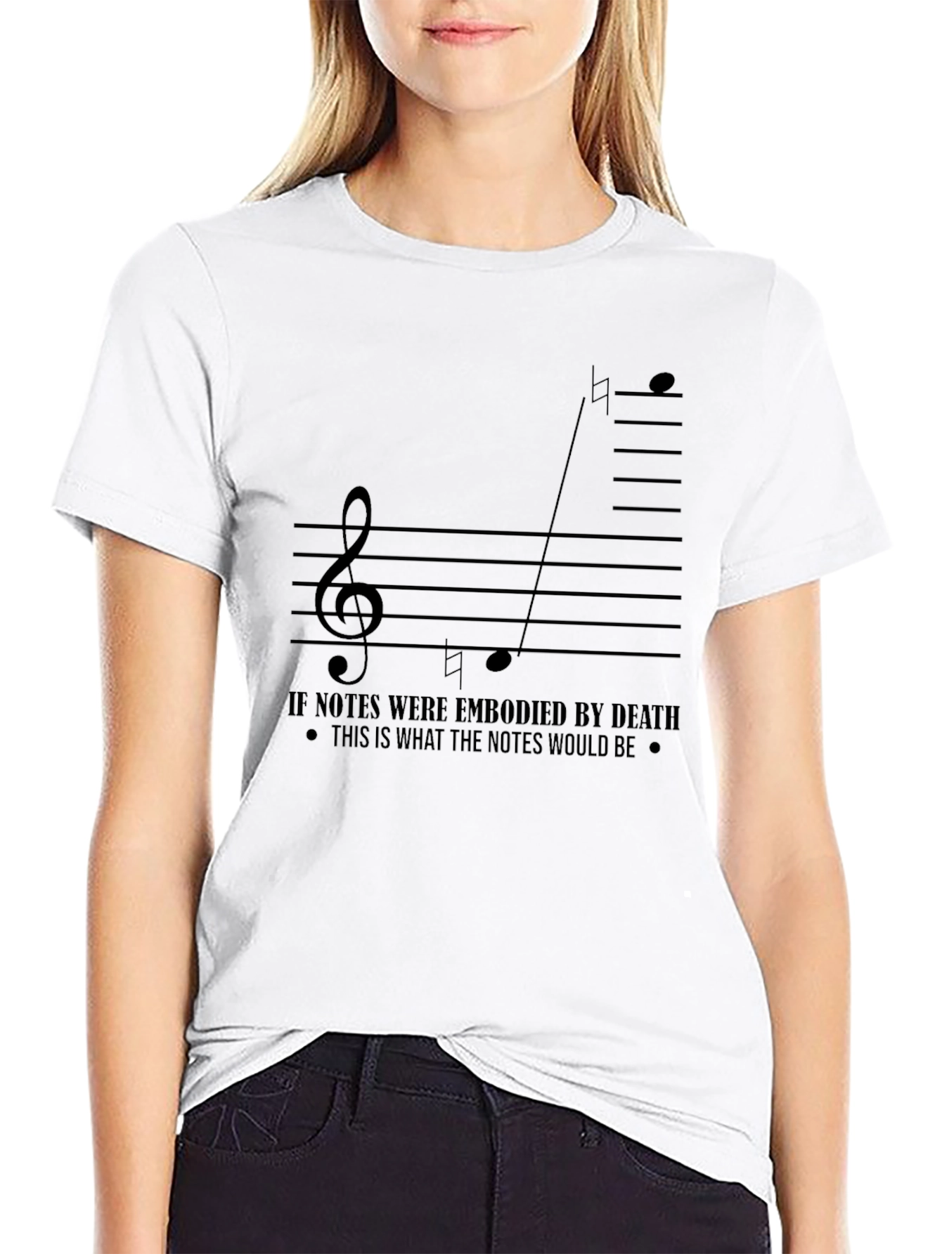 Musical Note T-Shirt - Embodied Death Design