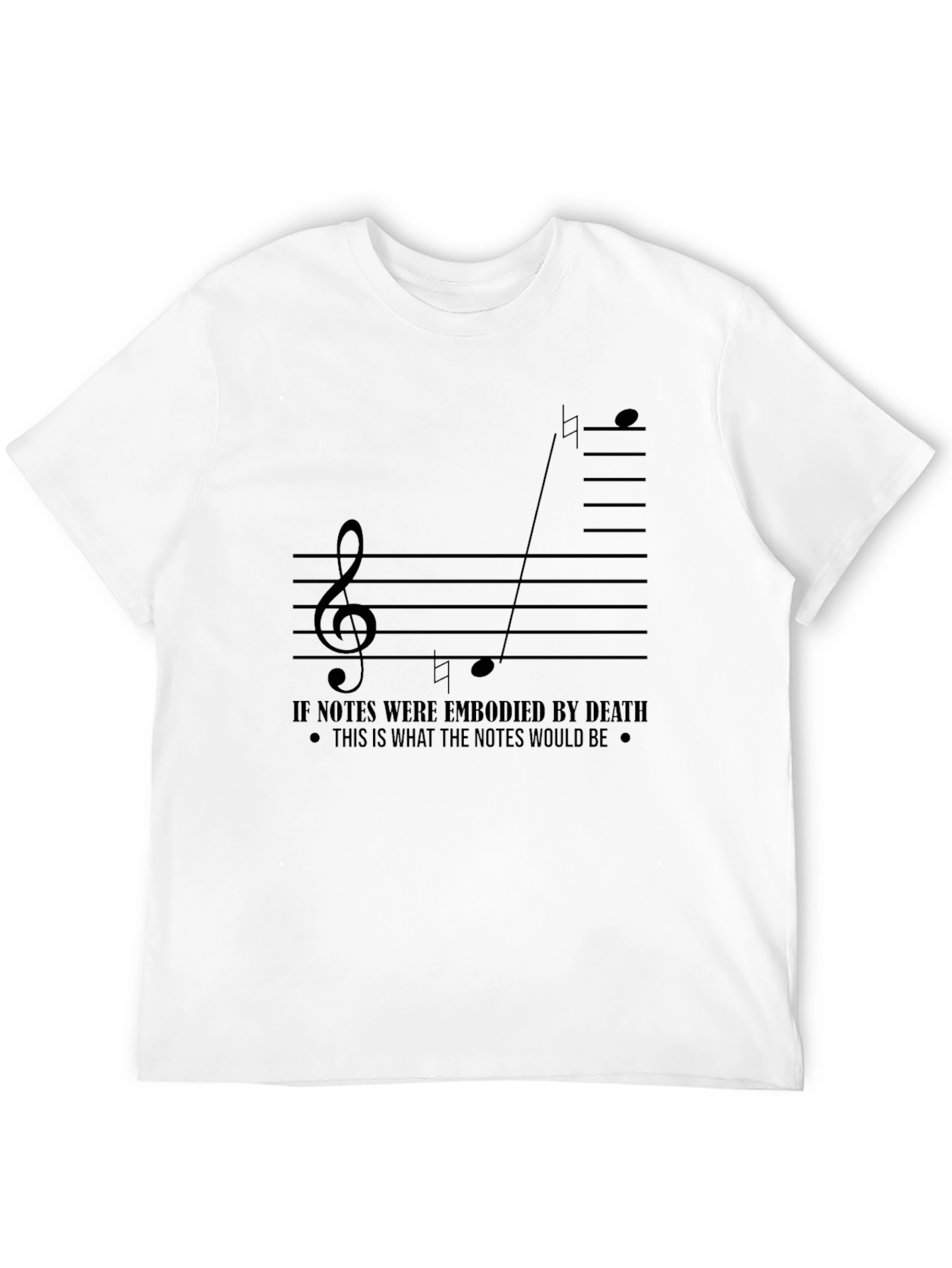Musical Note T-Shirt - Embodied Death Design