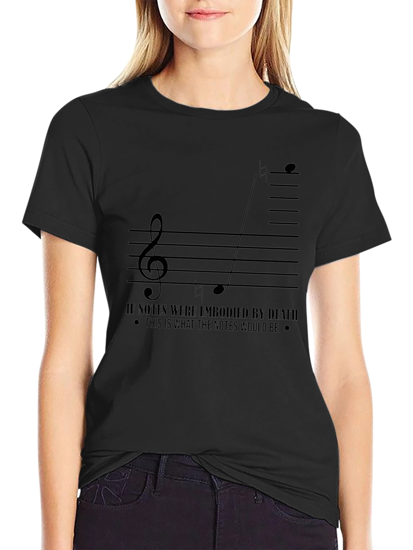 Musical Note T-Shirt - Embodied Death Design