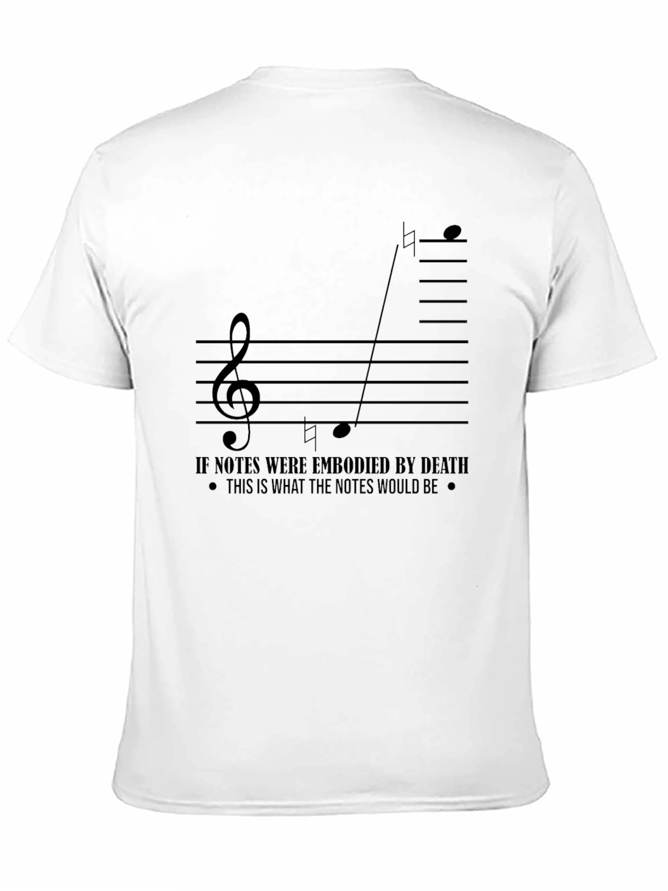 Musical Note T-Shirt - Embodied Death Design